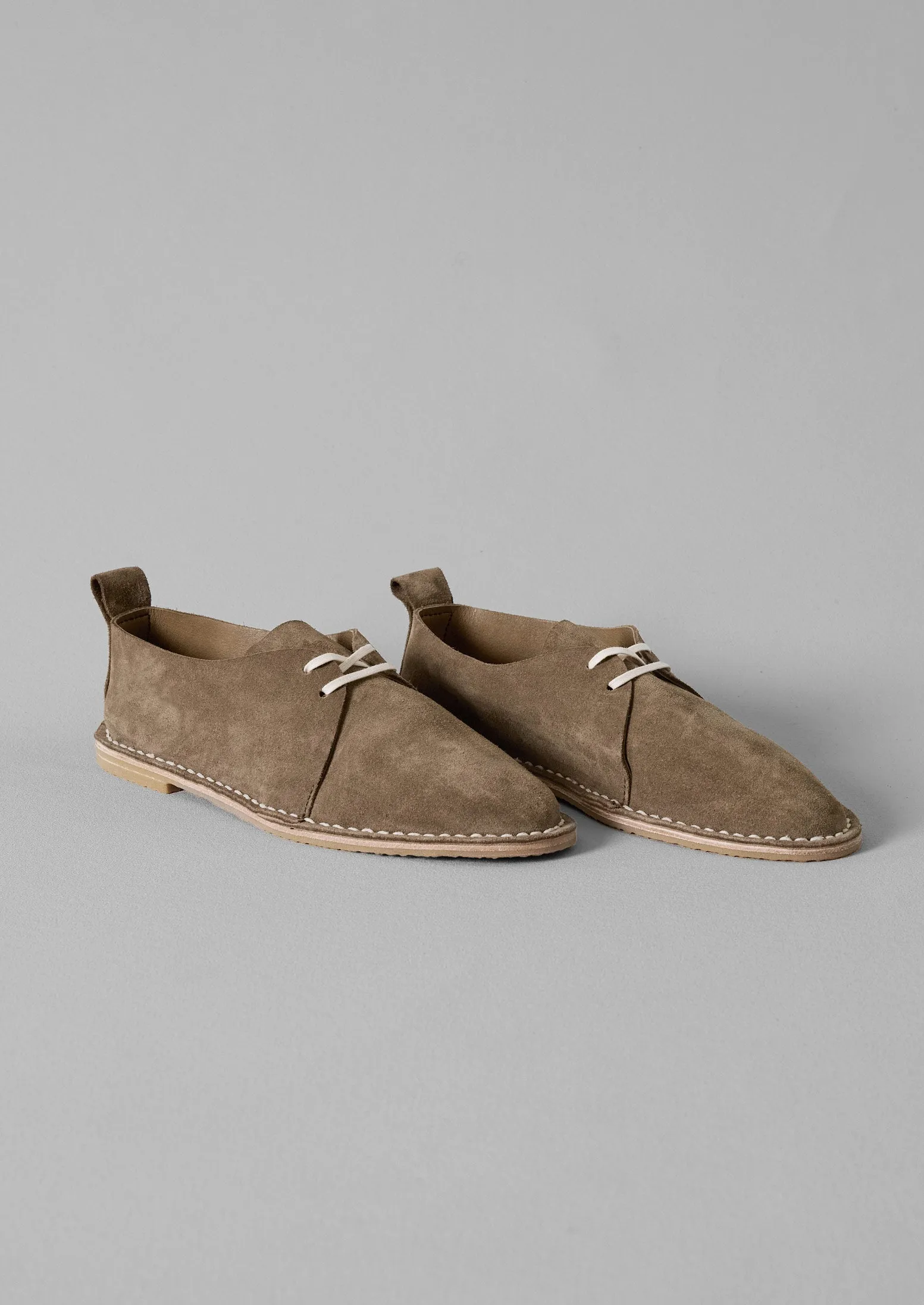 Steve Mono Suede Lace Up Shoes | Olive sold by TOAST product image thumbnail 4