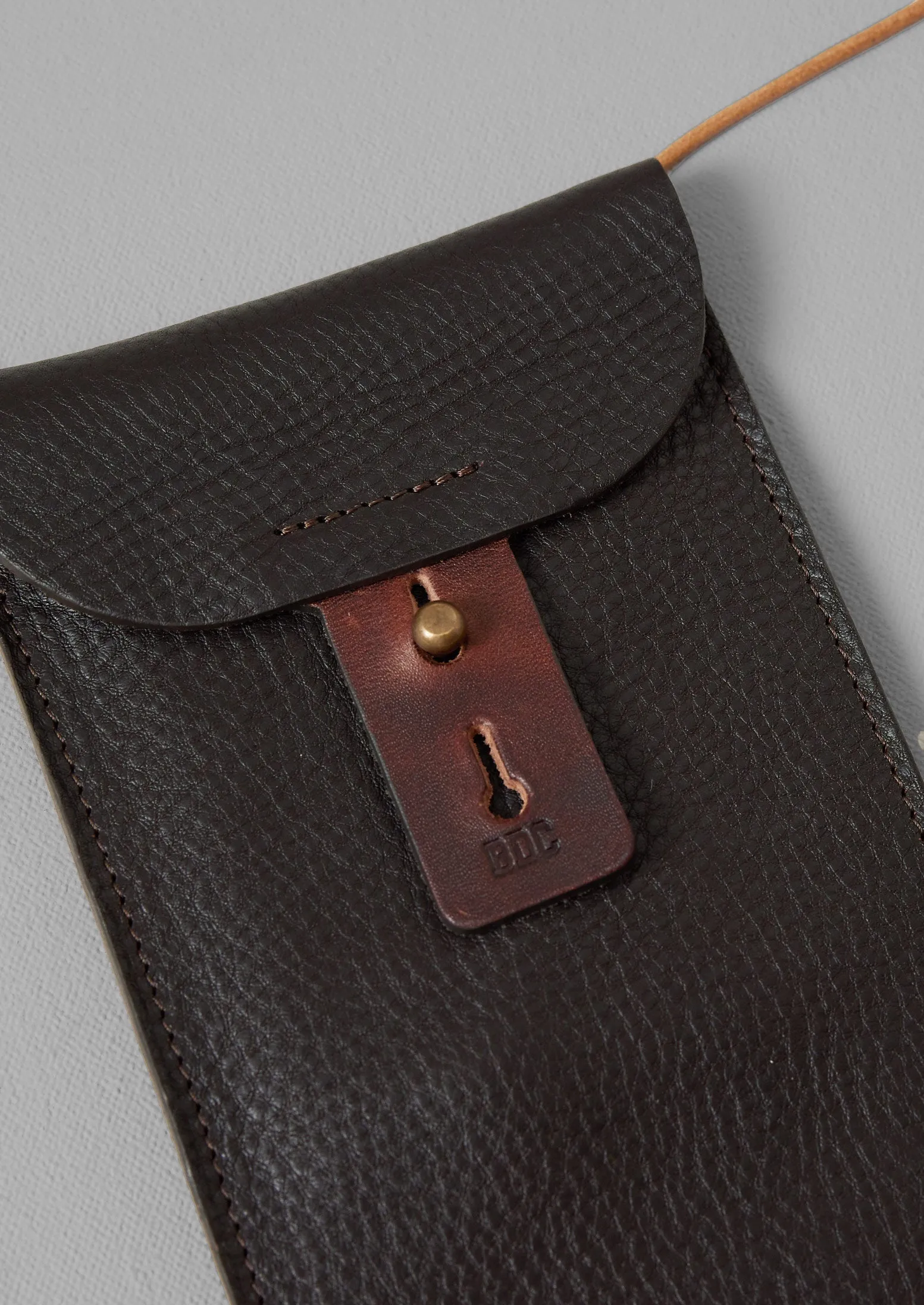Bleu De Chauffe Leather Pouch | Marron Brown sold by TOAST product image thumbnail 3