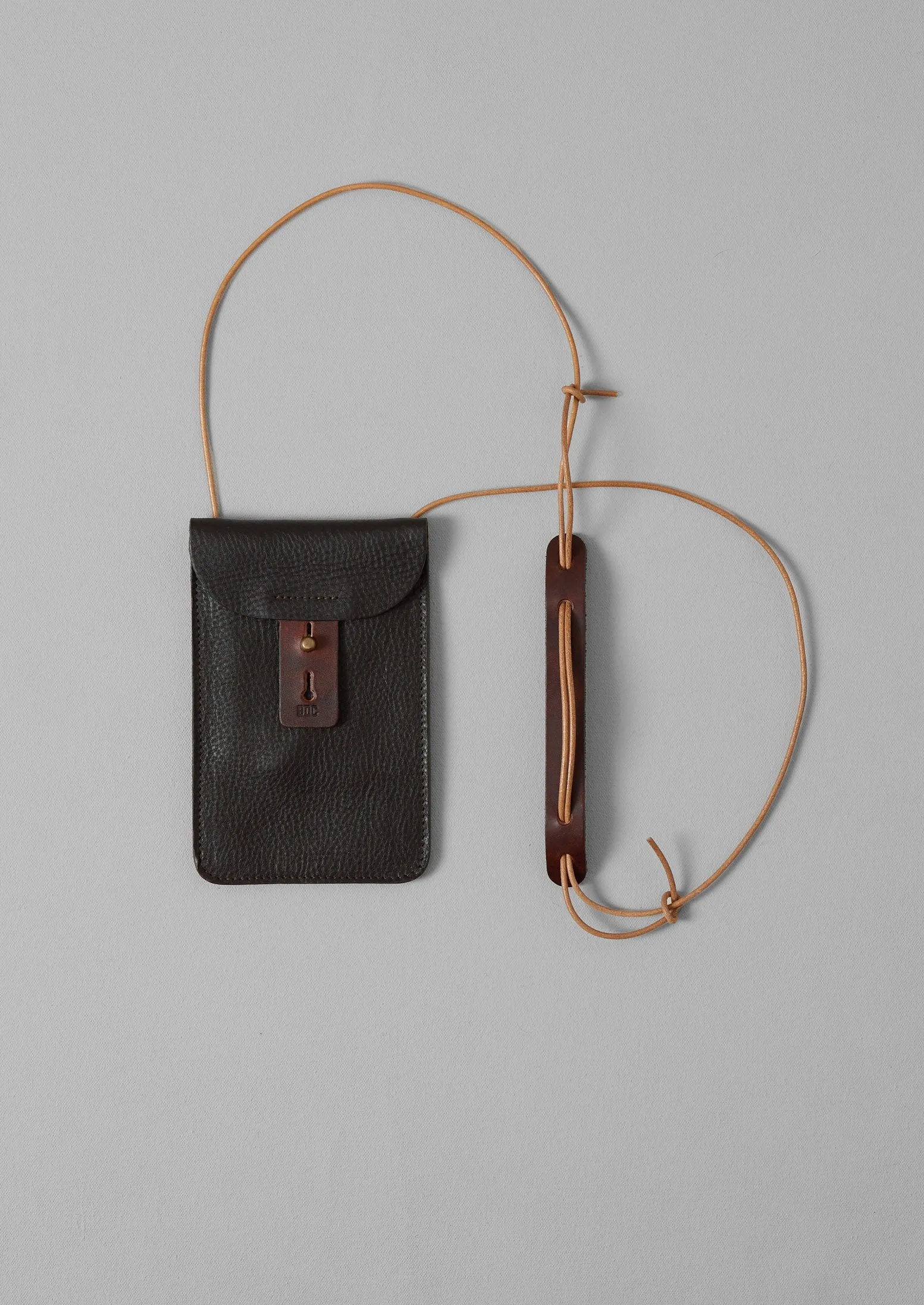 Bleu De Chauffe Leather Pouch | Marron Brown sold by TOAST