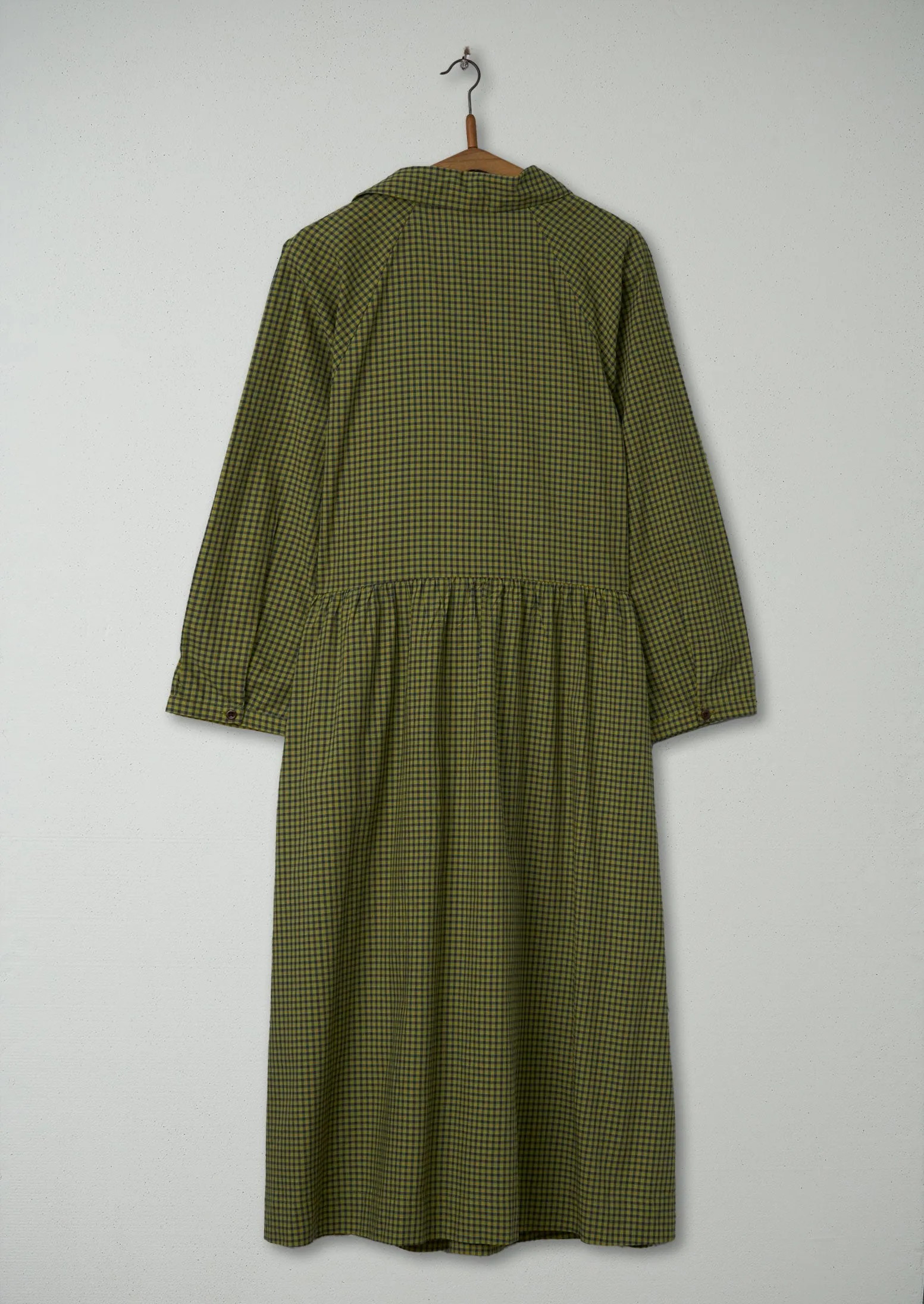 Reworn Check Cotton Dress Size 18 (646) | Olive sold by TOAST product image thumbnail 2