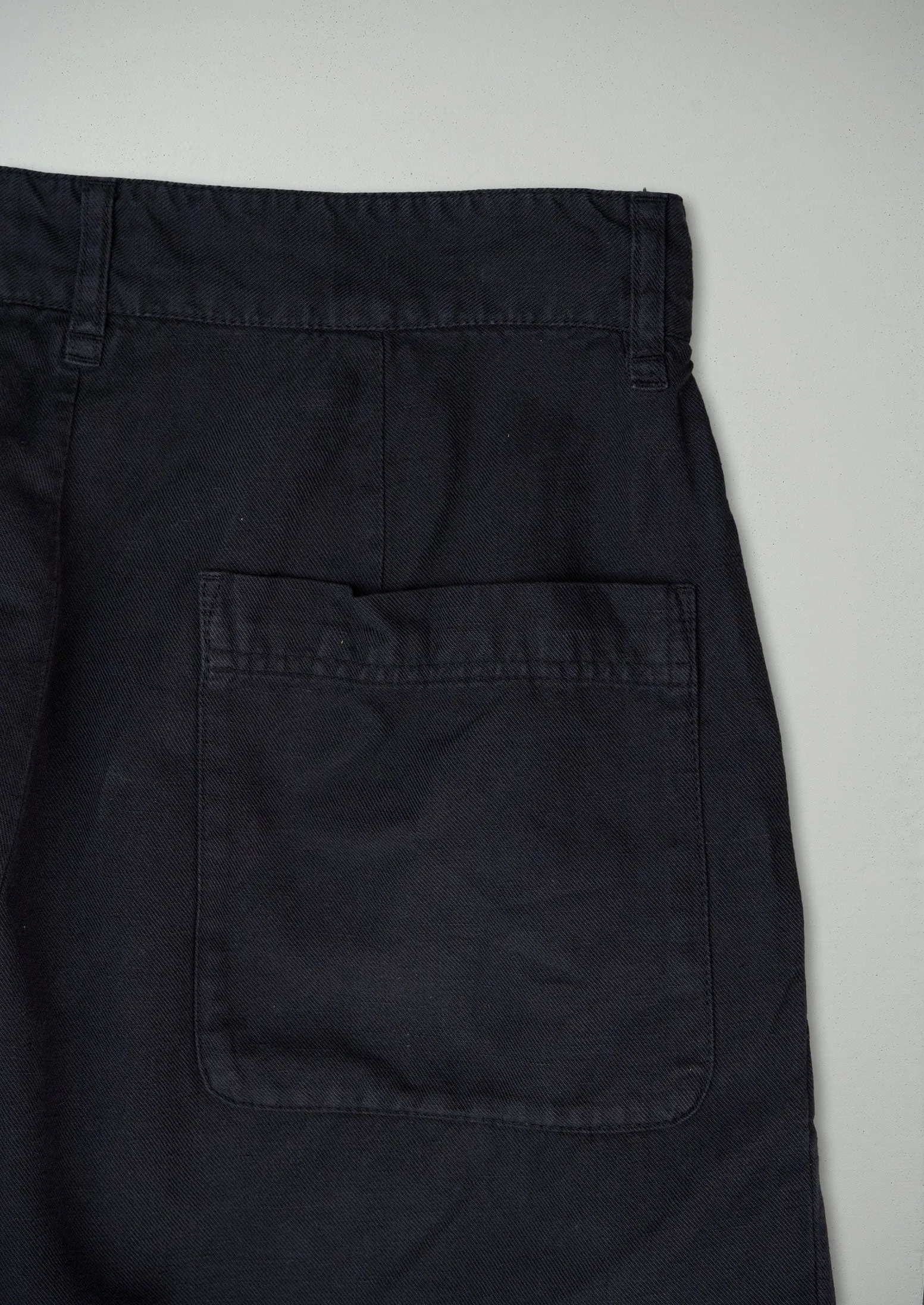 Reworn Cotton Linen Trousers Size 8 (399) | Slate sold by TOAST product image thumbnail 2
