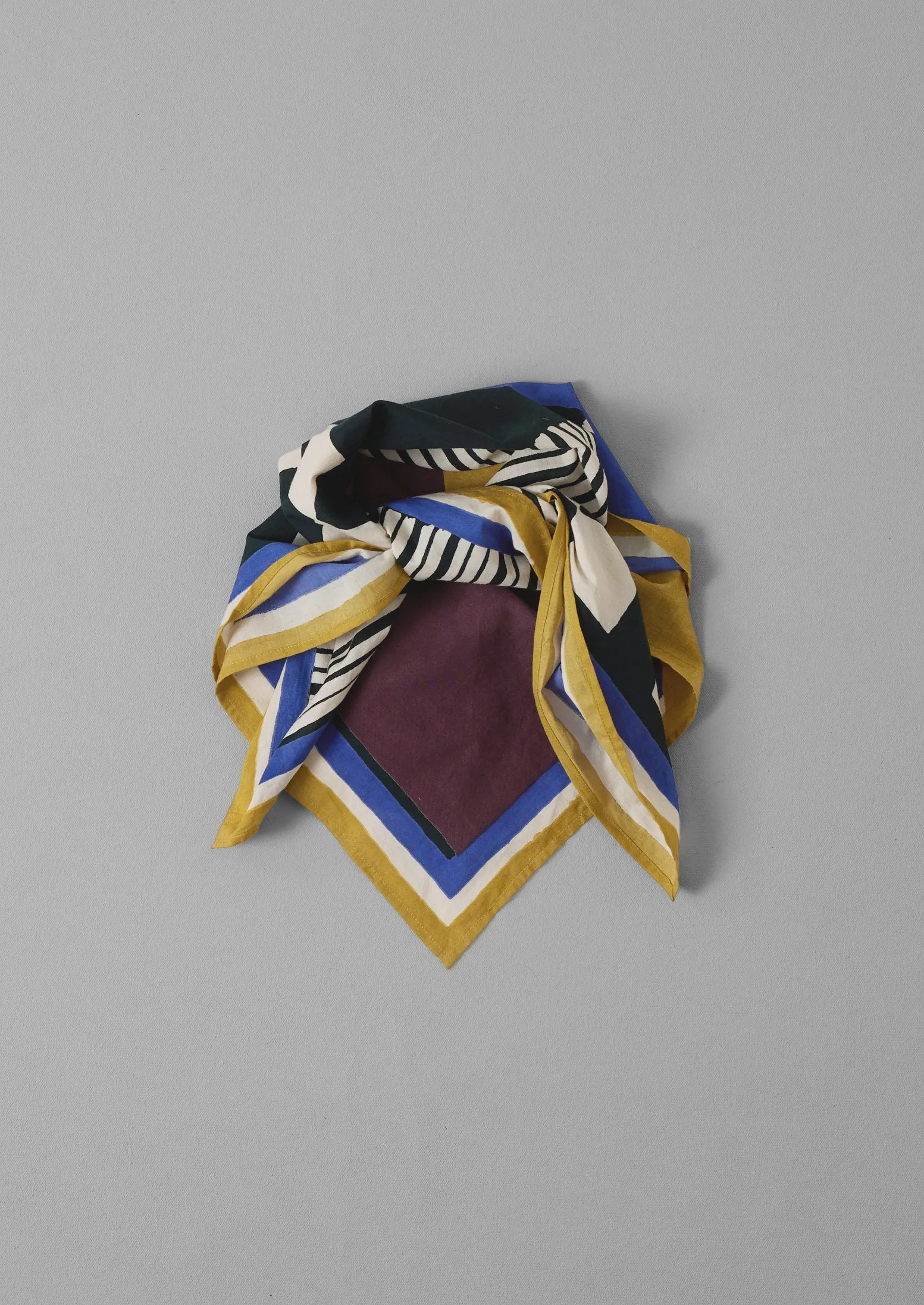 Geometric Print Cotton Bandana | Oil Multi sold by TOAST