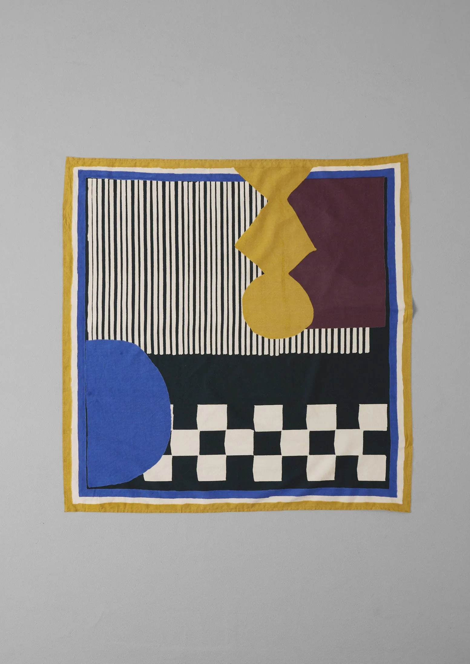 Geometric Print Cotton Bandana | Oil Multi sold by TOAST product image thumbnail 3