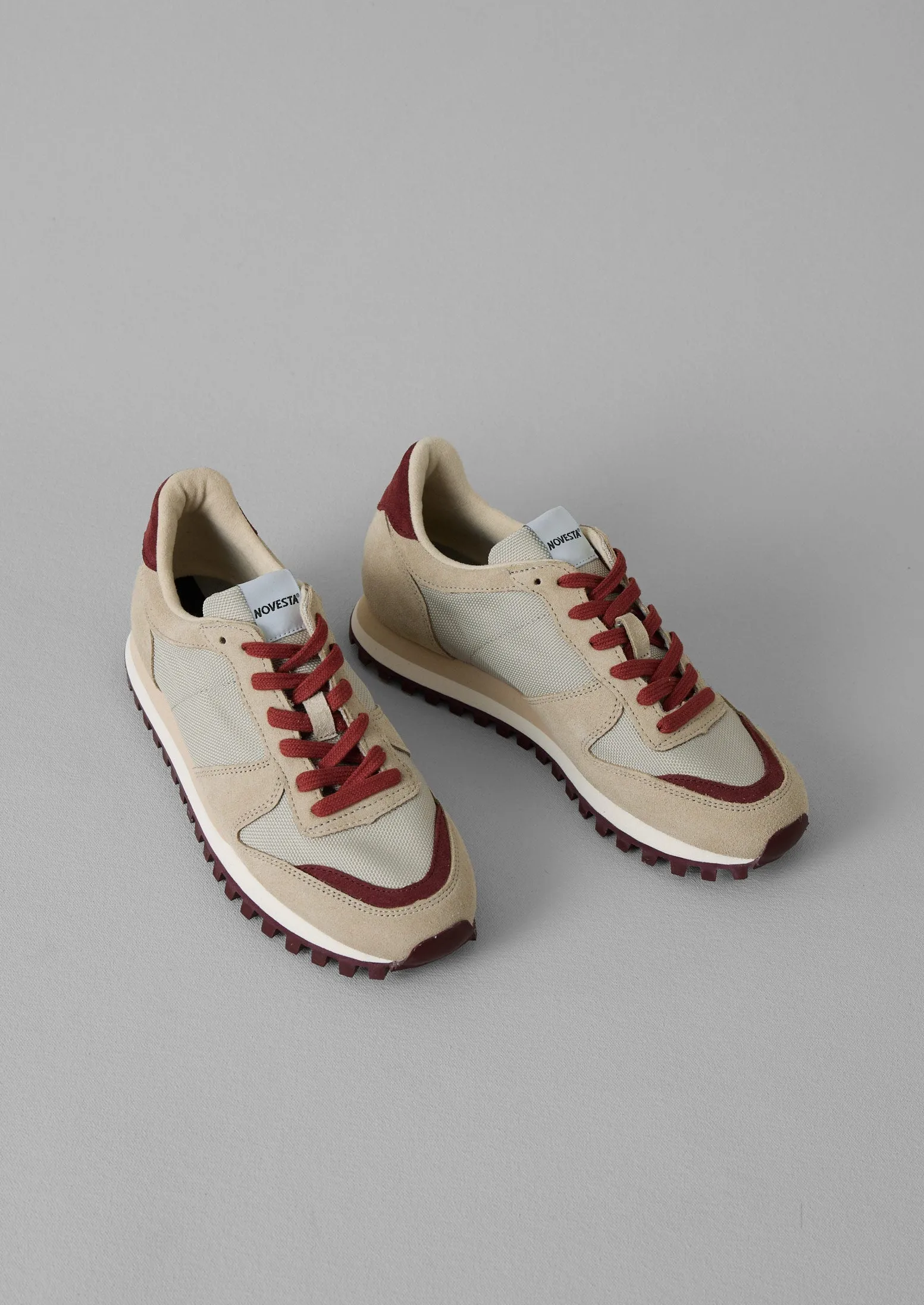 Novesta Marathon Trainers | Chalk/Brick sold by TOAST