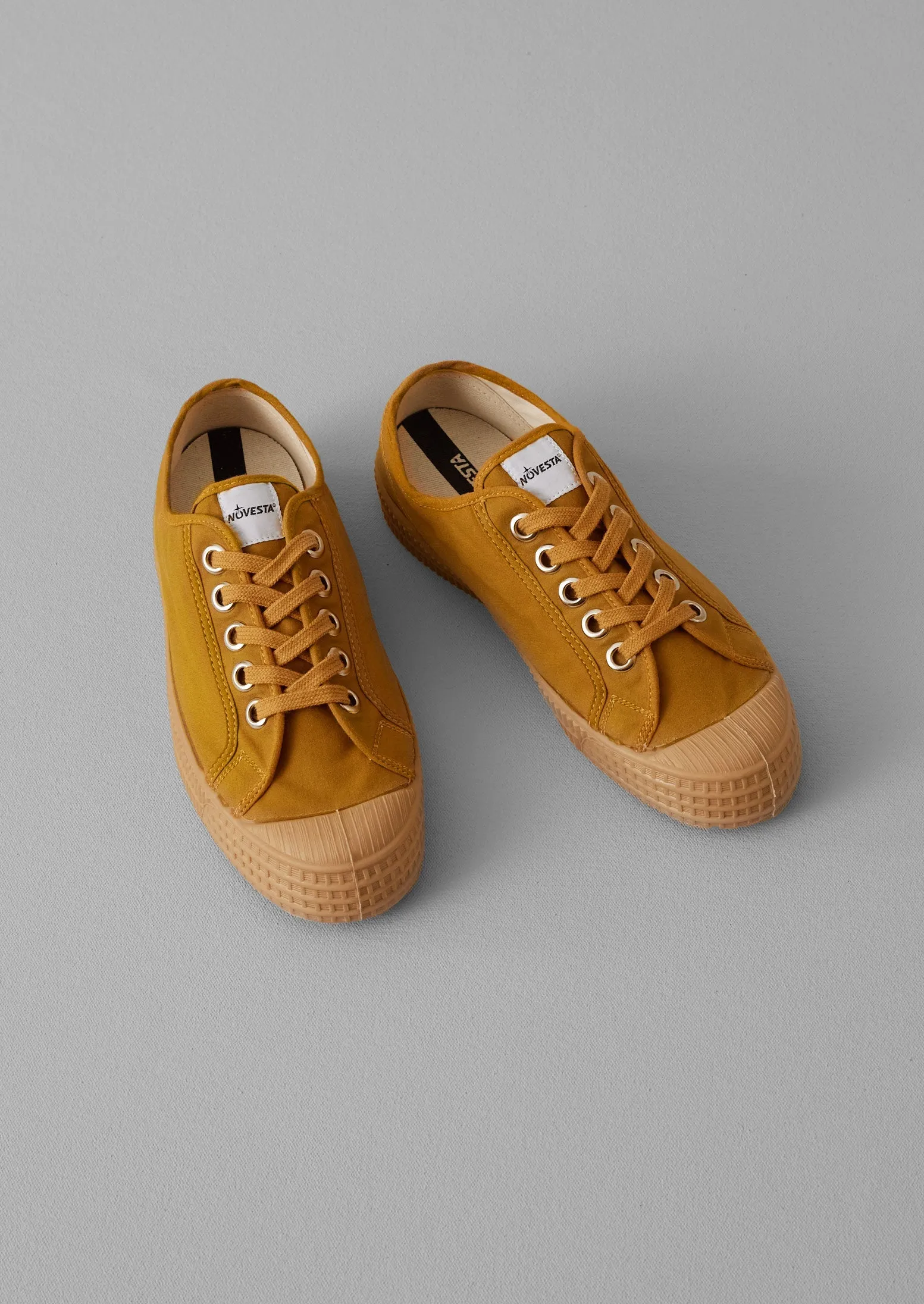 Novesta Star Master Waxed Cotton Plimsolls | Cumin sold by TOAST