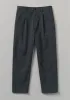 Otto Cotton Twill Pleat Trousers | Charcoal sold by TOAST