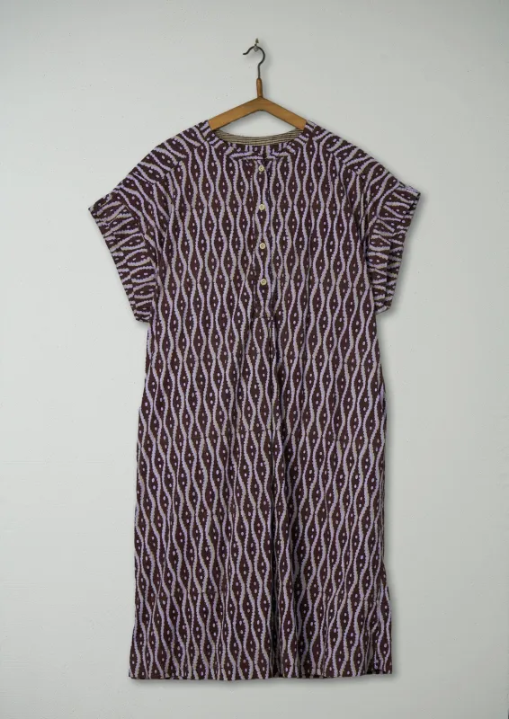 Reworn Block Print Cotton Dress Size L (728) | Multi sold by TOAST