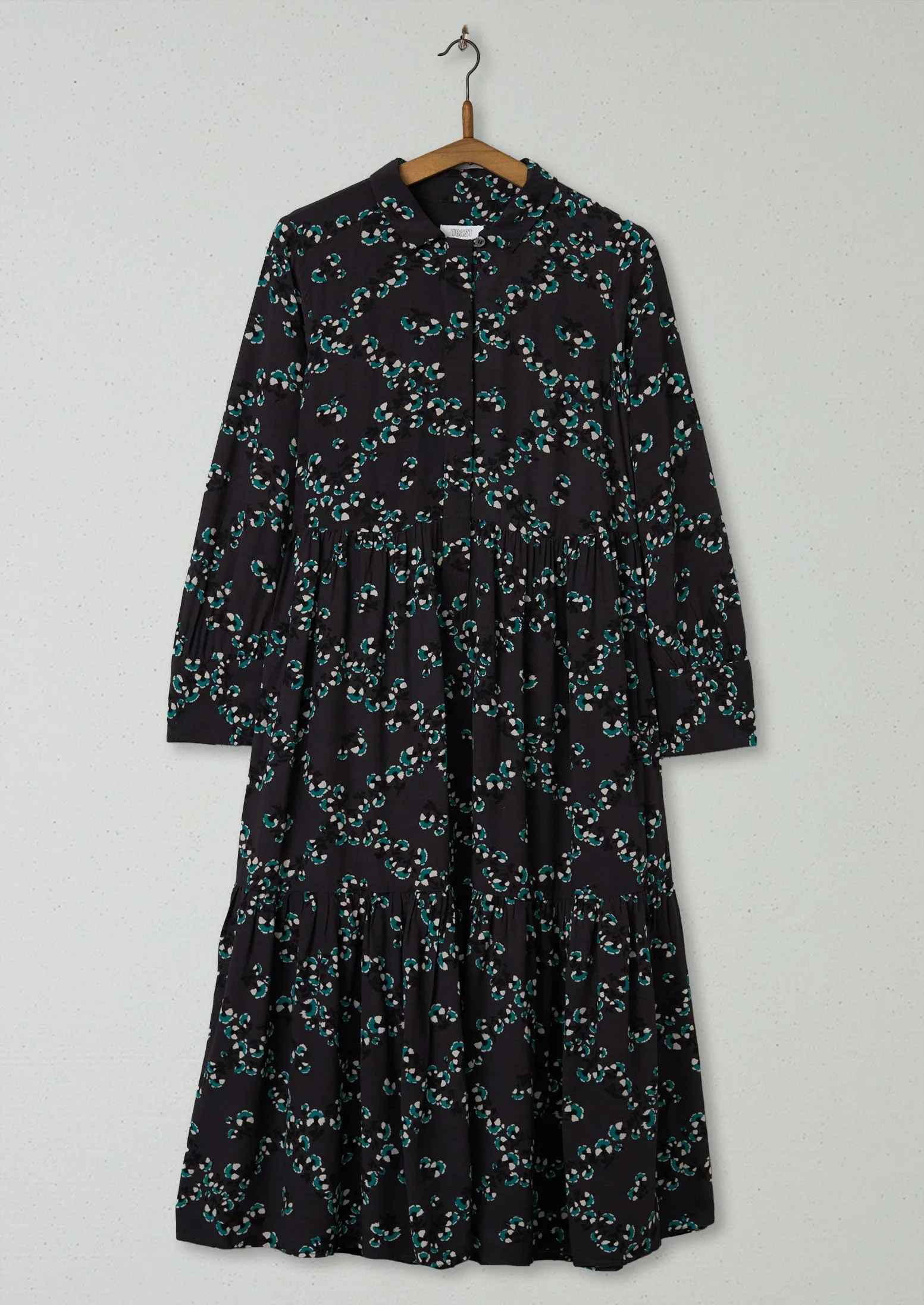 Reworn Floral Print Shirt Dress Size 6 (678) | Steel sold by TOAST
