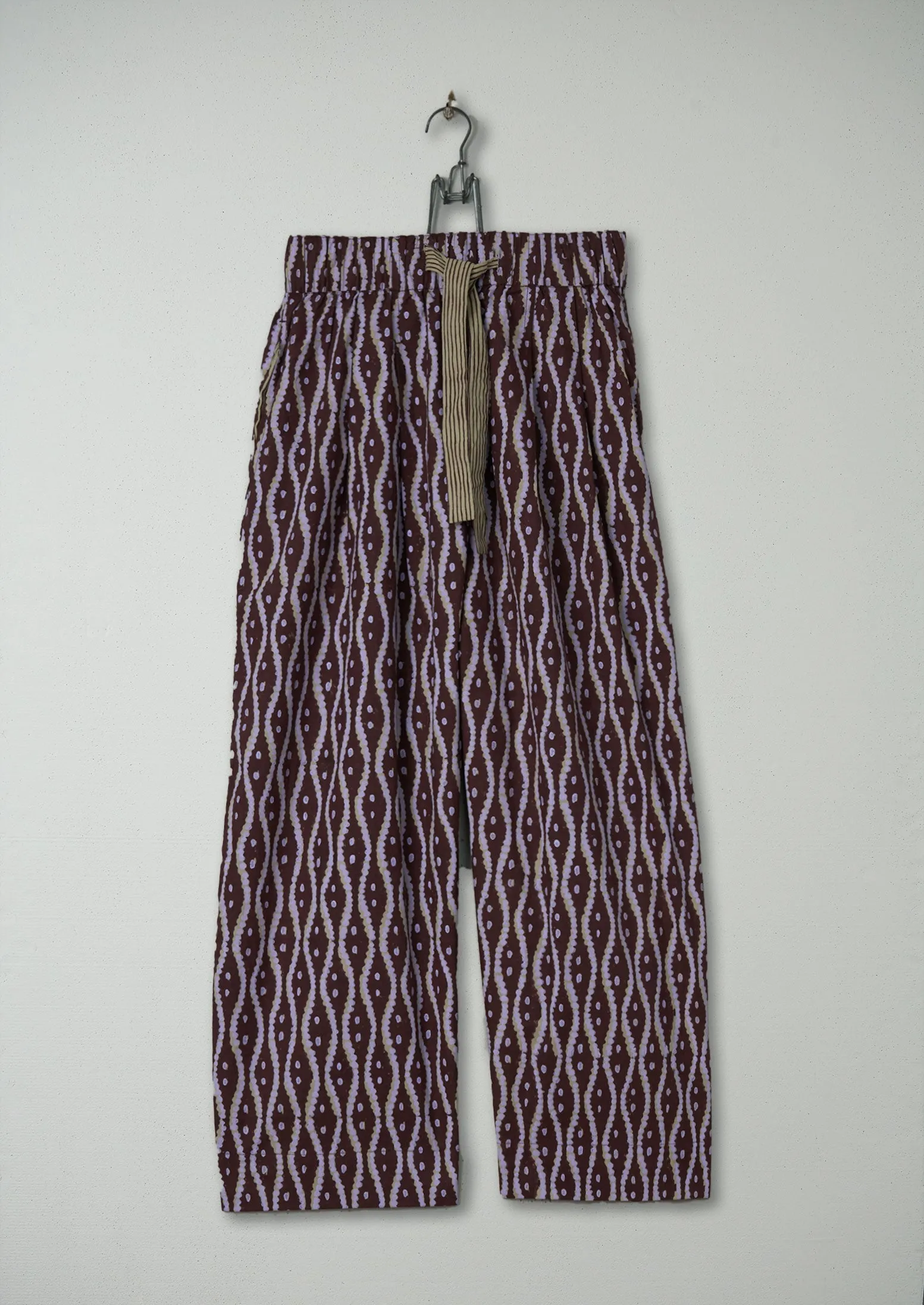 Reworn Block Print Cotton Culottes Size XS (494) | Multi sold by TOAST