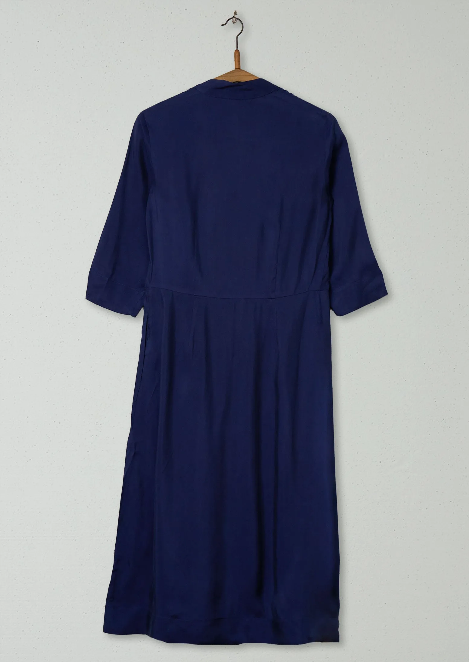 Reworn Tie Neck Dress Size 6 (679) | Royal Blue sold by TOAST product image thumbnail 2