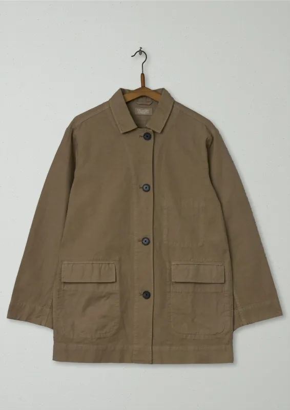 Reworn Cotton Canvas Jacket Size 8 (101) | Sand Dune sold by TOAST