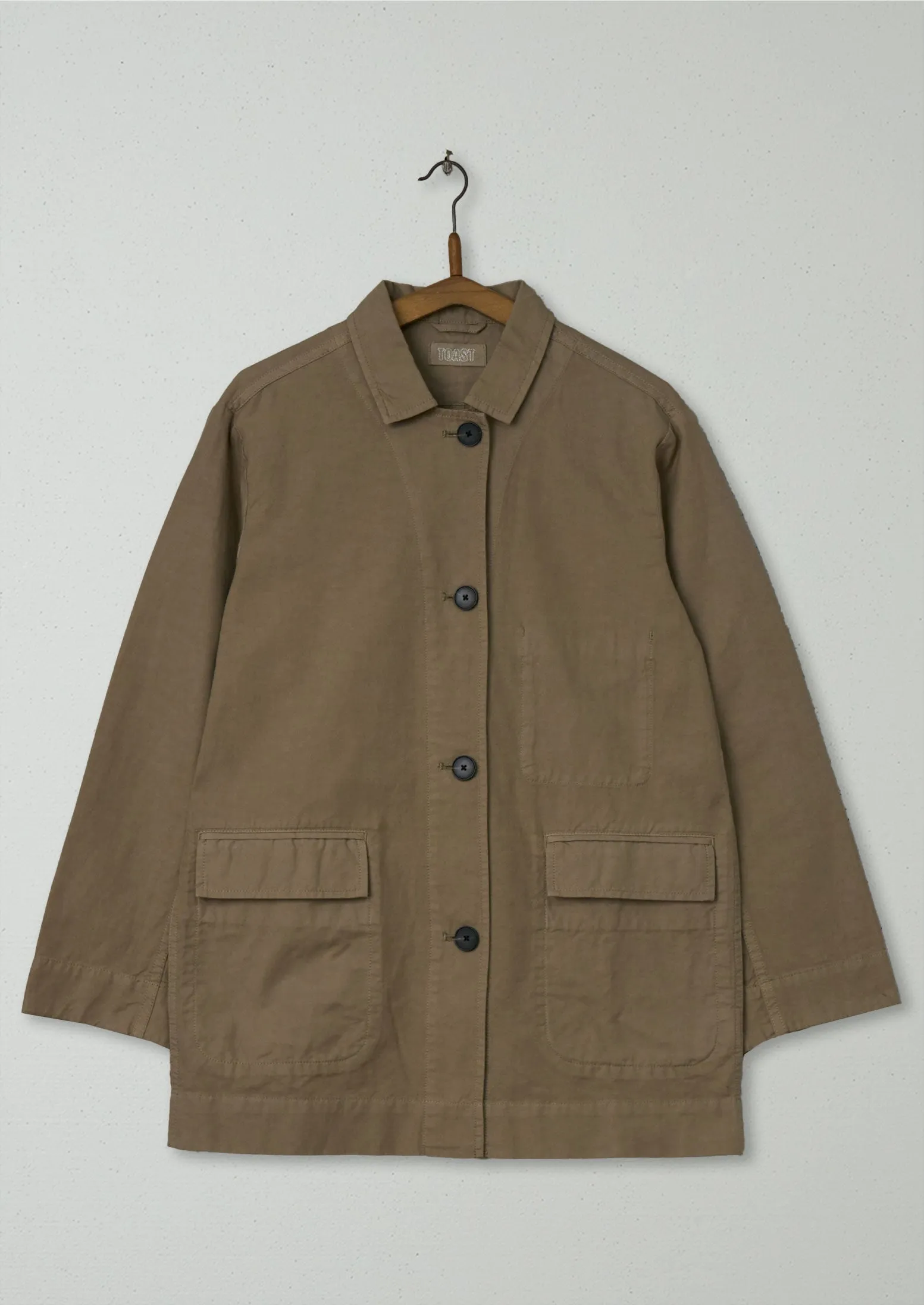 Reworn Cotton Canvas Jacket Size 8 (101) | Sand Dune sold by TOAST