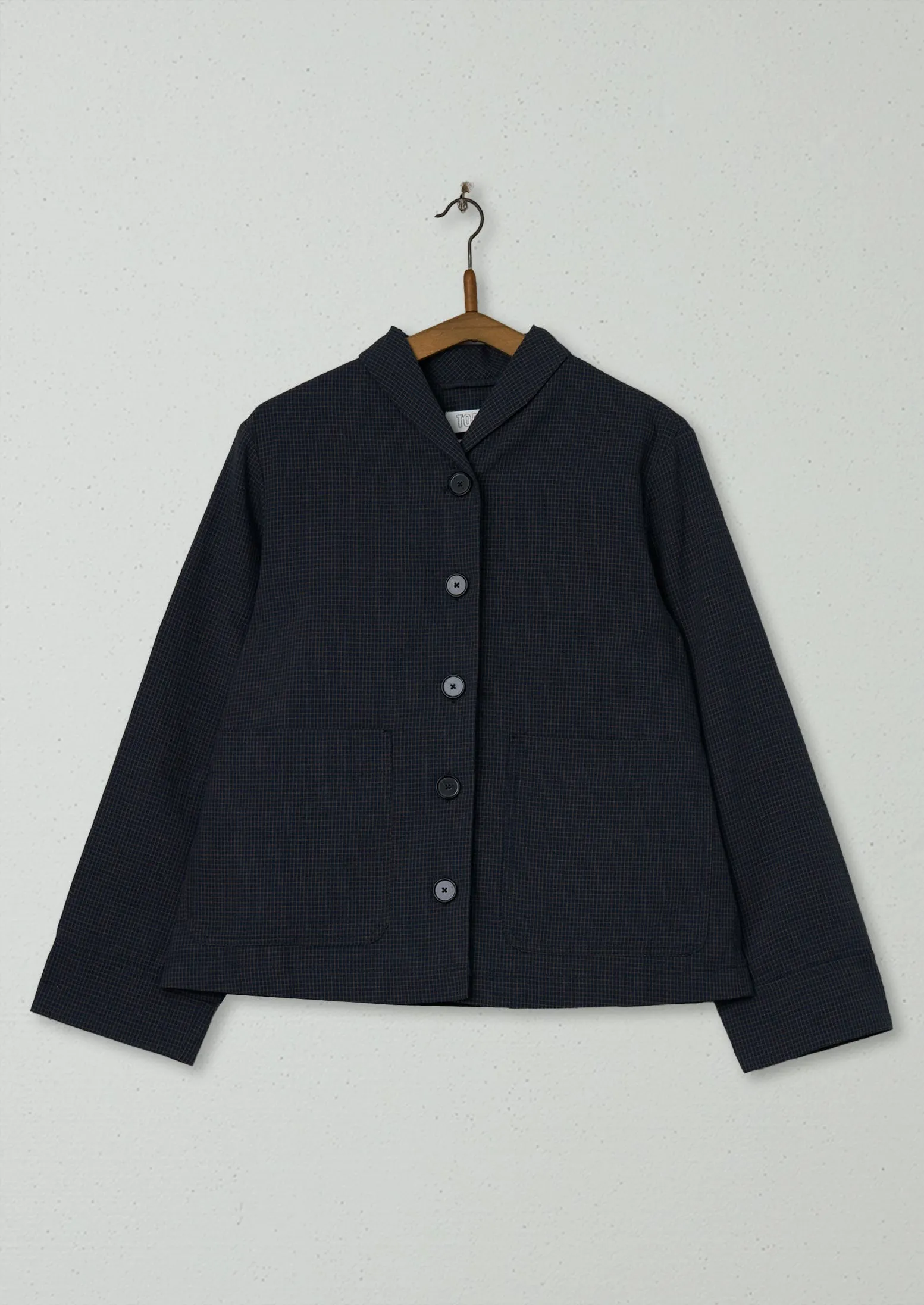 Reworn Grid Check Jacket Size 10 (100) | North Sea sold by TOAST
