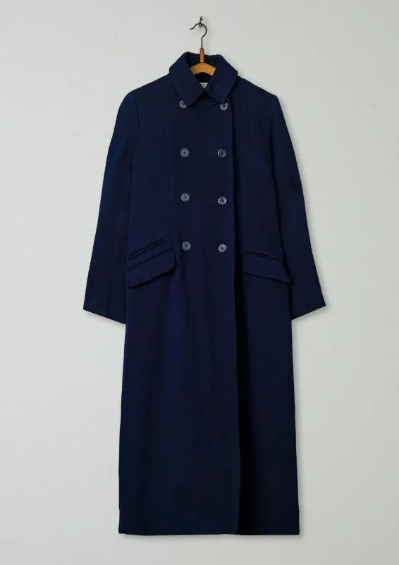 Reworn Great Coat Size 10 (053) | Navy sold by TOAST