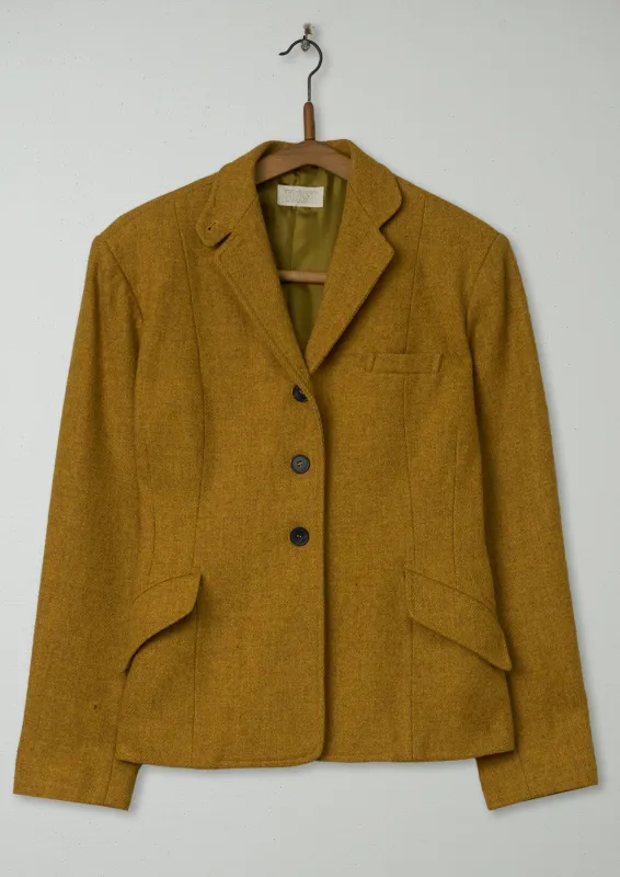 Reworn Tweed Jacket Size 10 (101) | Ochre sold by TOAST