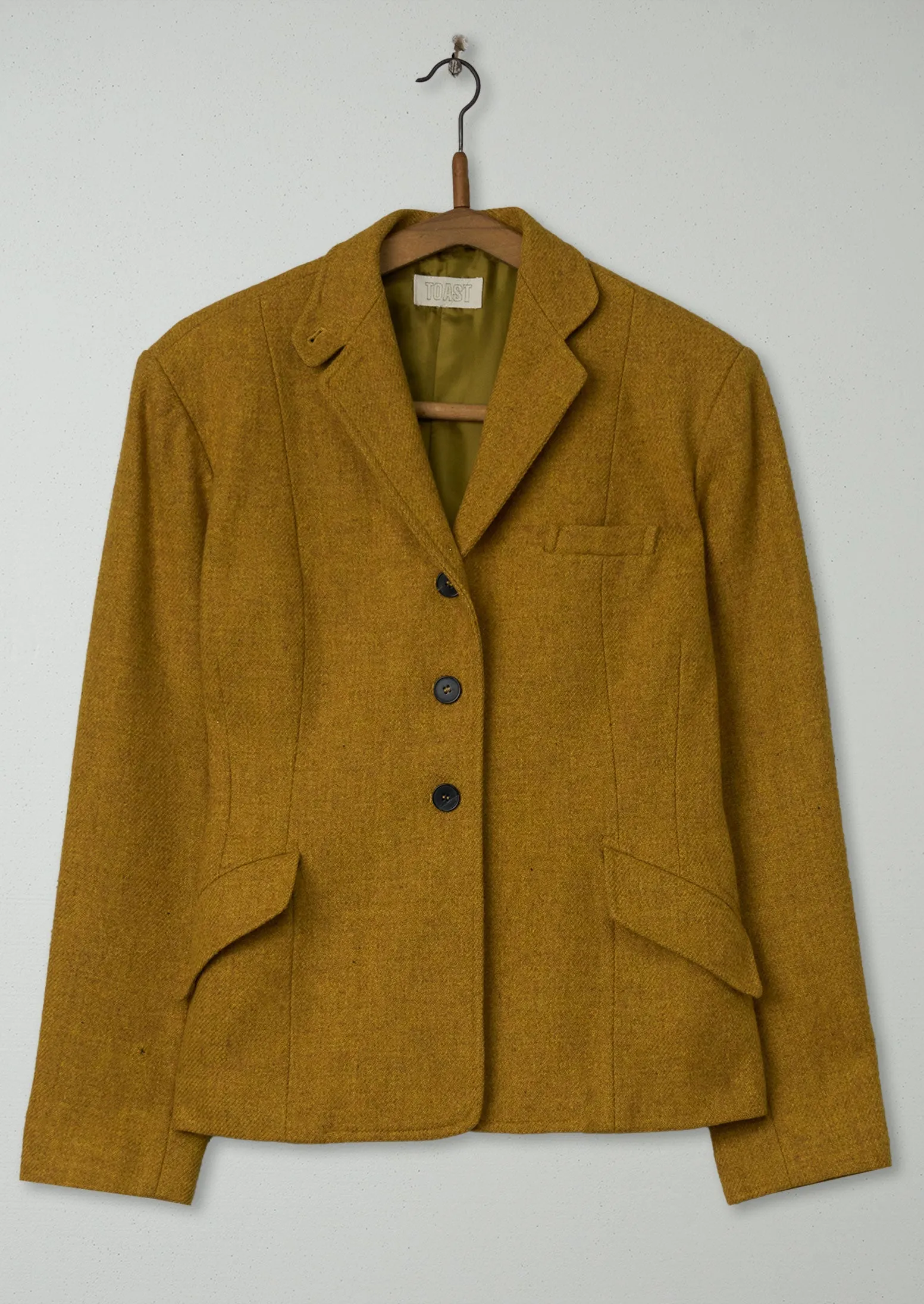 Reworn Tweed Jacket Size 10 (101) | Ochre sold by TOAST