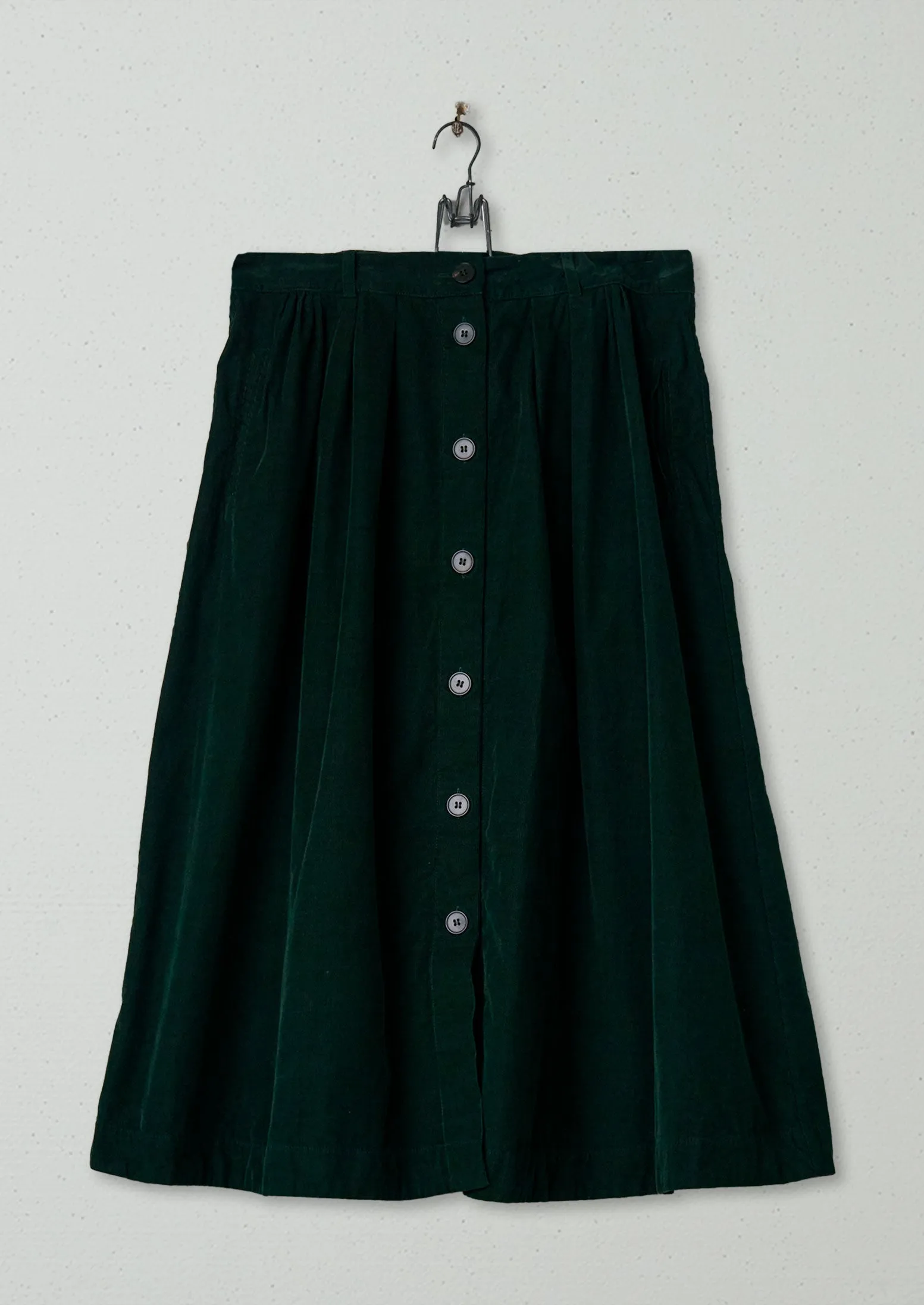 Reworn Needlecord Button Front Skirt Size 14 (134) | Sycamore sold by TOAST