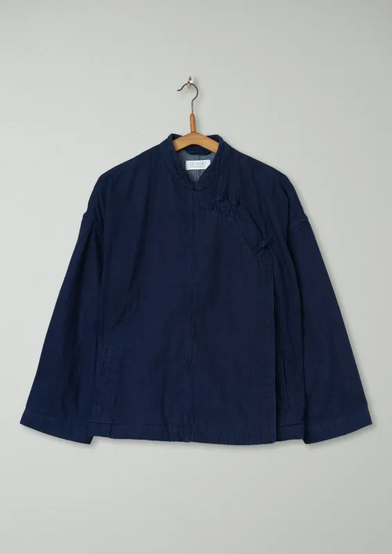 Reworn Indigo Faced Jacket Size 6 (102) | Indigo sold by TOAST