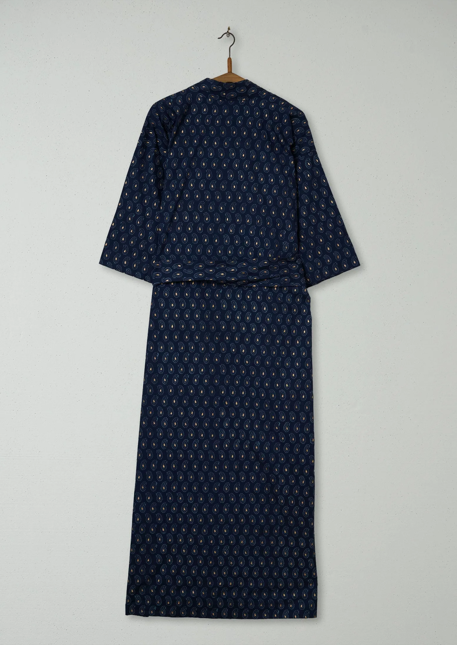 Reworn Block Print Kimono Gown Size XS/S (033) | Multi sold by TOAST product image thumbnail 2
