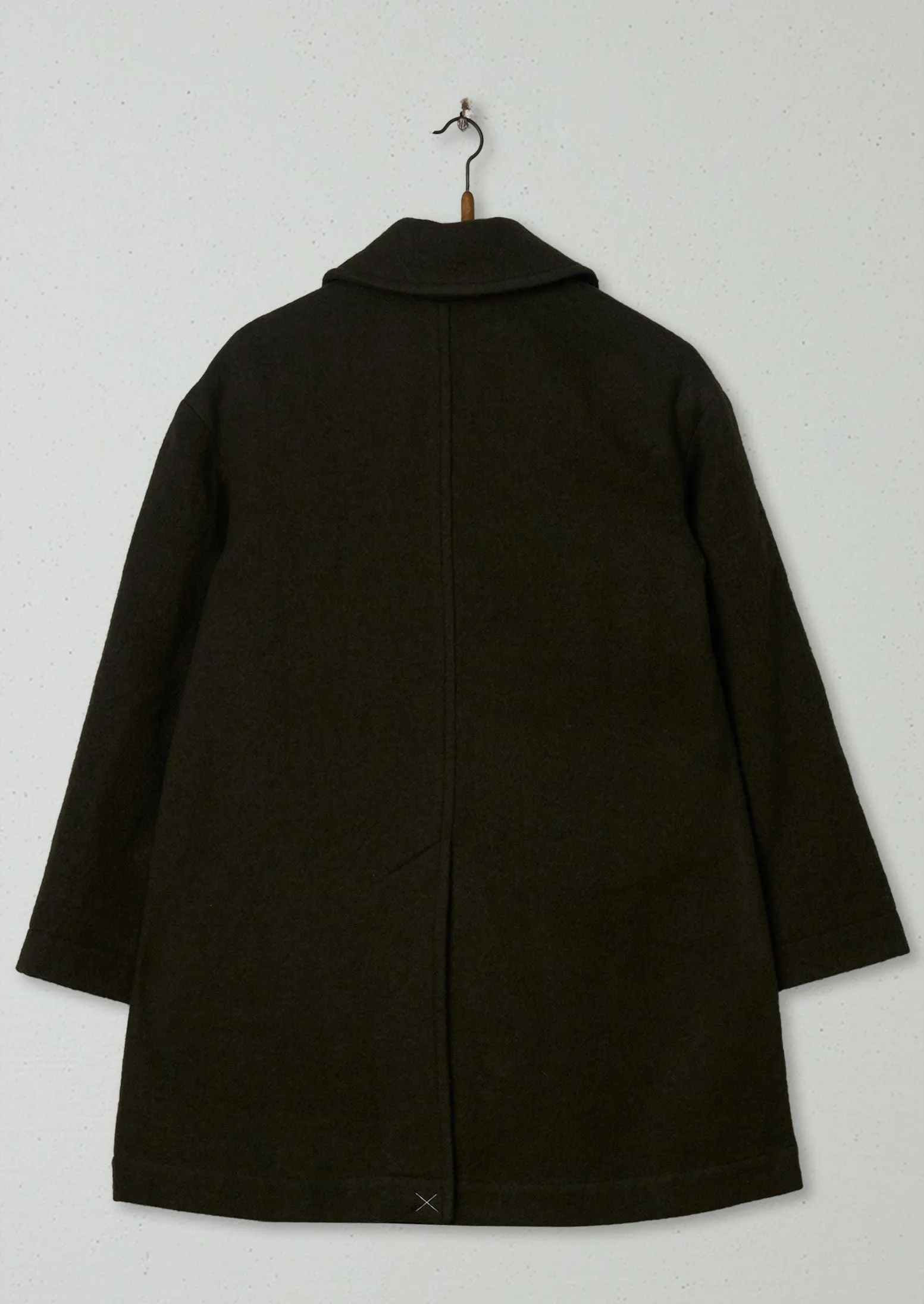 Reworn Boiled Wool Coat Size 6 (051) | Olive sold by TOAST product image thumbnail 2