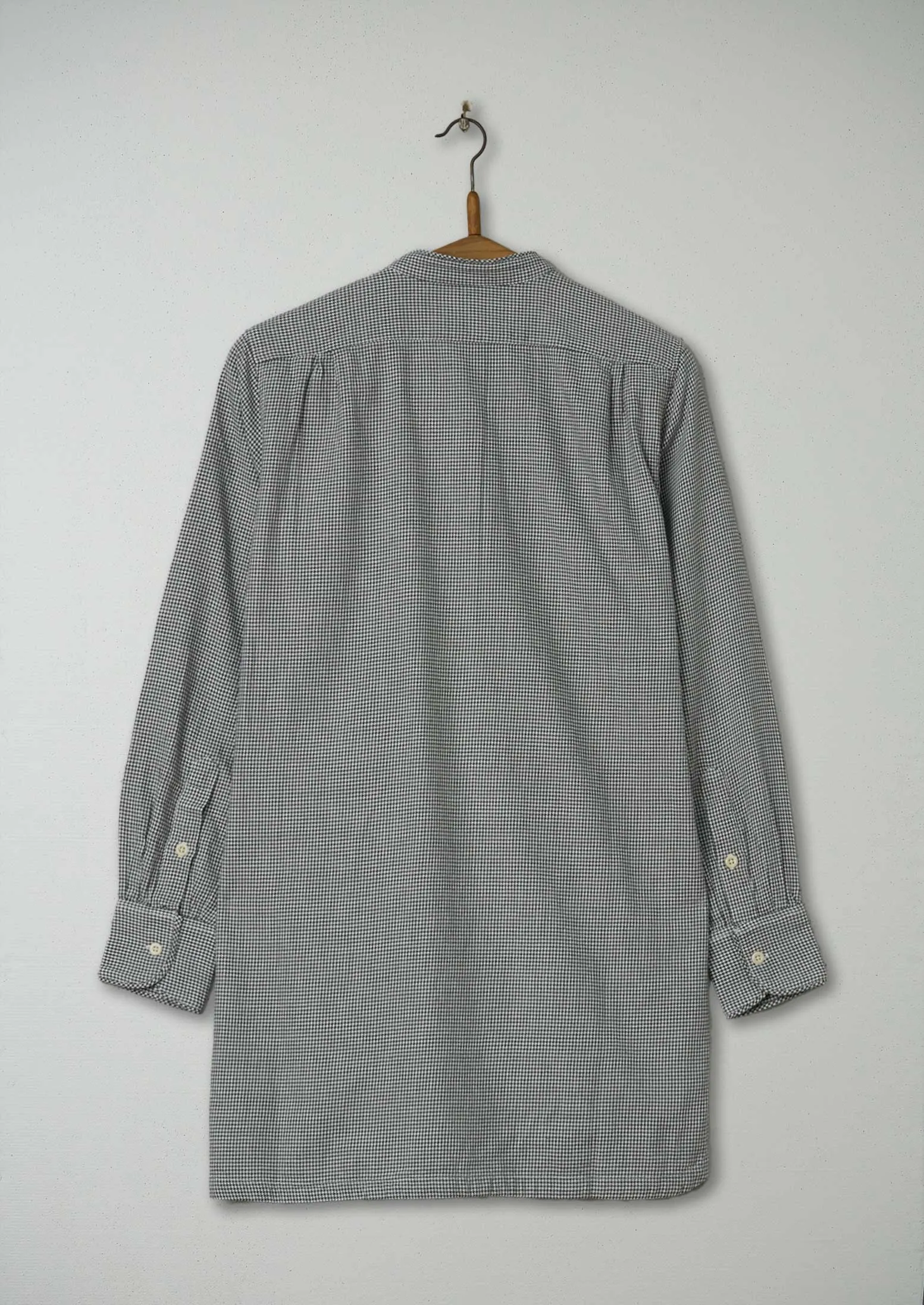 Reworn Dogtooth Cotton Shirt Size 8 (390) | Light Grey sold by TOAST product image thumbnail 2