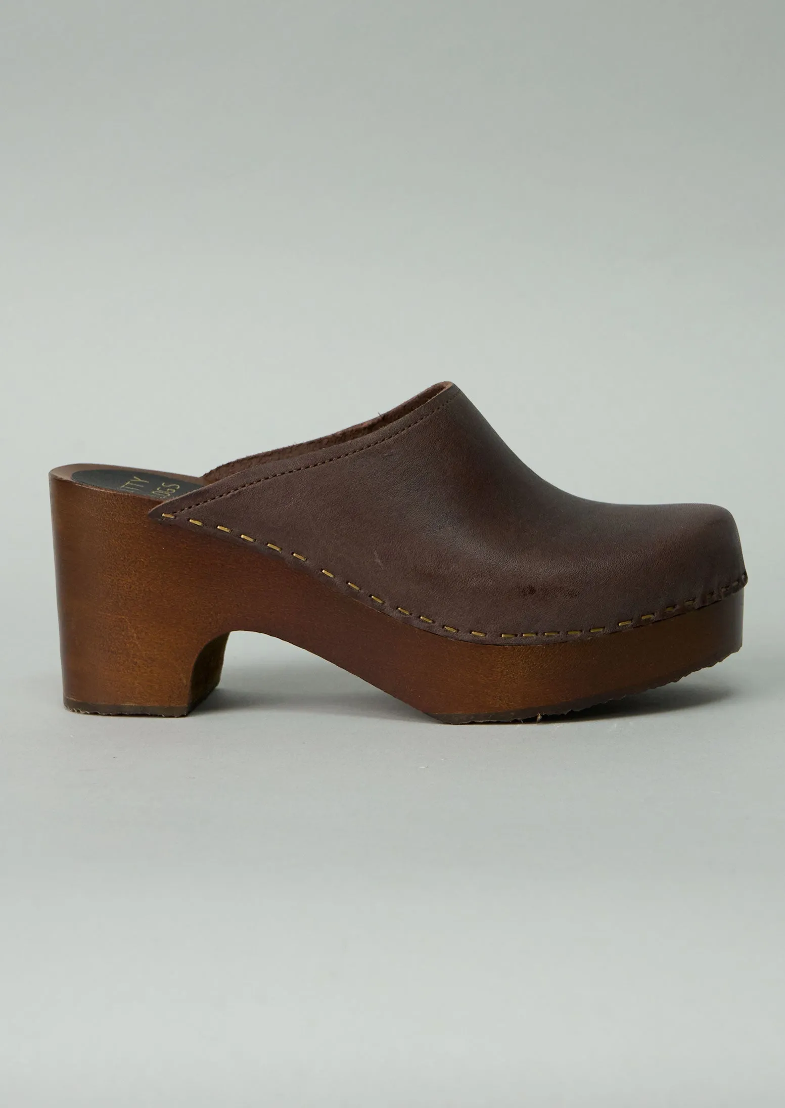 Reworn Leather Clogs Size 36 (208) | Dark Brown sold by TOAST product image thumbnail 2