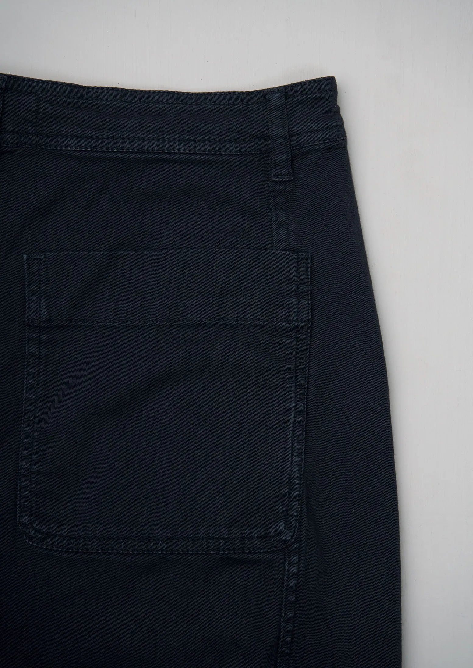 Reworn Flat Front Cotton Twill Trousers Size 12 (489) | Slate sold by TOAST product image thumbnail 2