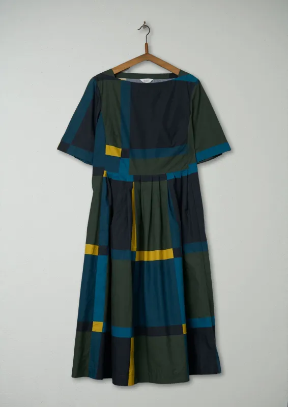 Reworn Large Check Poplin Dress Size 10 (726) | Multi sold by TOAST