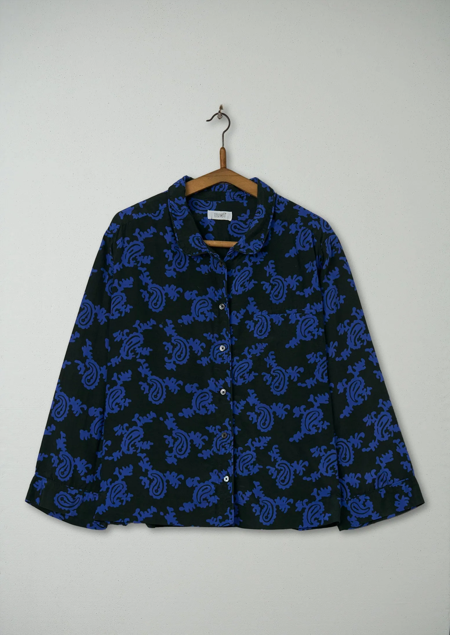 Reworn Paisley Print PJ Top Size 18 (404) | Multi sold by TOAST