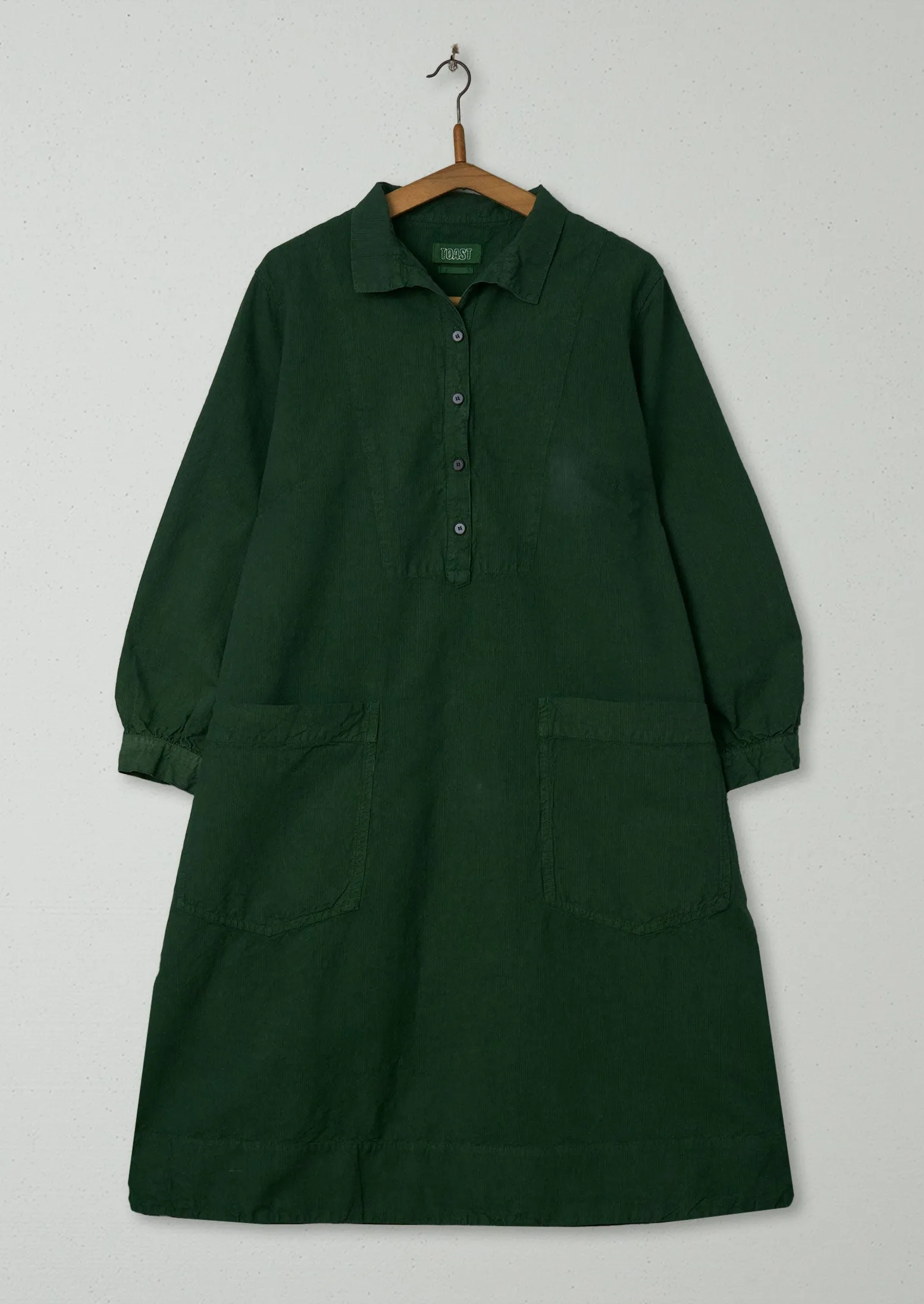 Reworn Fine Stripe Cotton Linen Dress Size 16 (710) | Croft Green sold by TOAST