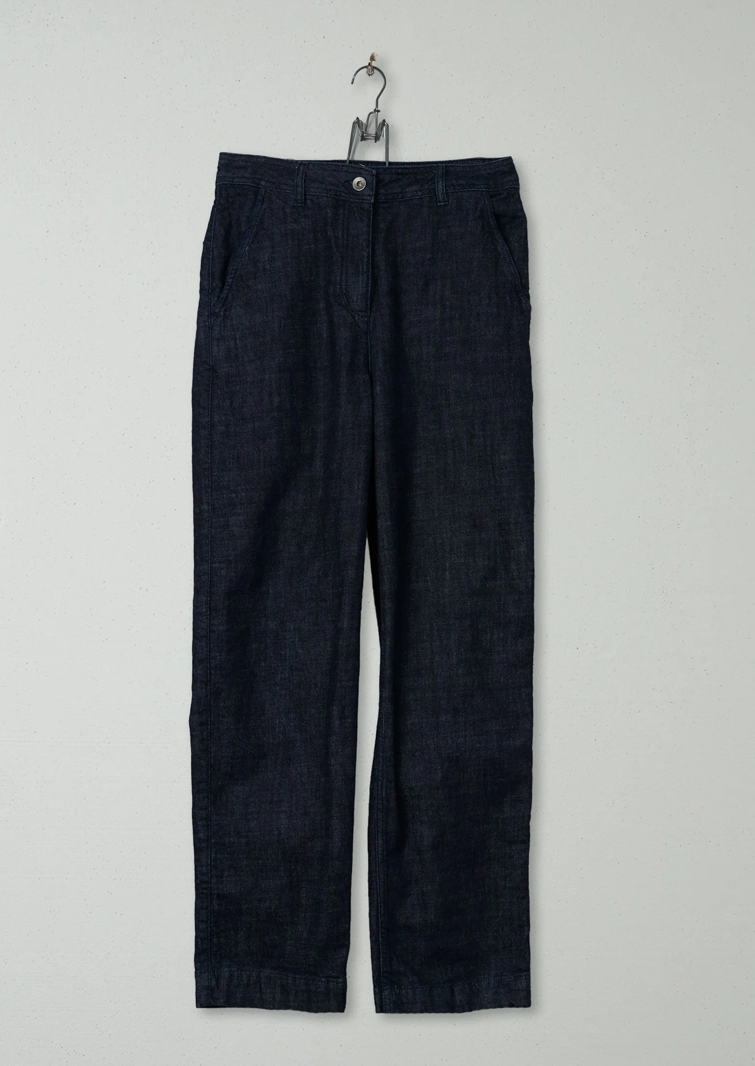 Reworn Indigo Denim Trousers Size 8 (466) | Indigo sold by TOAST