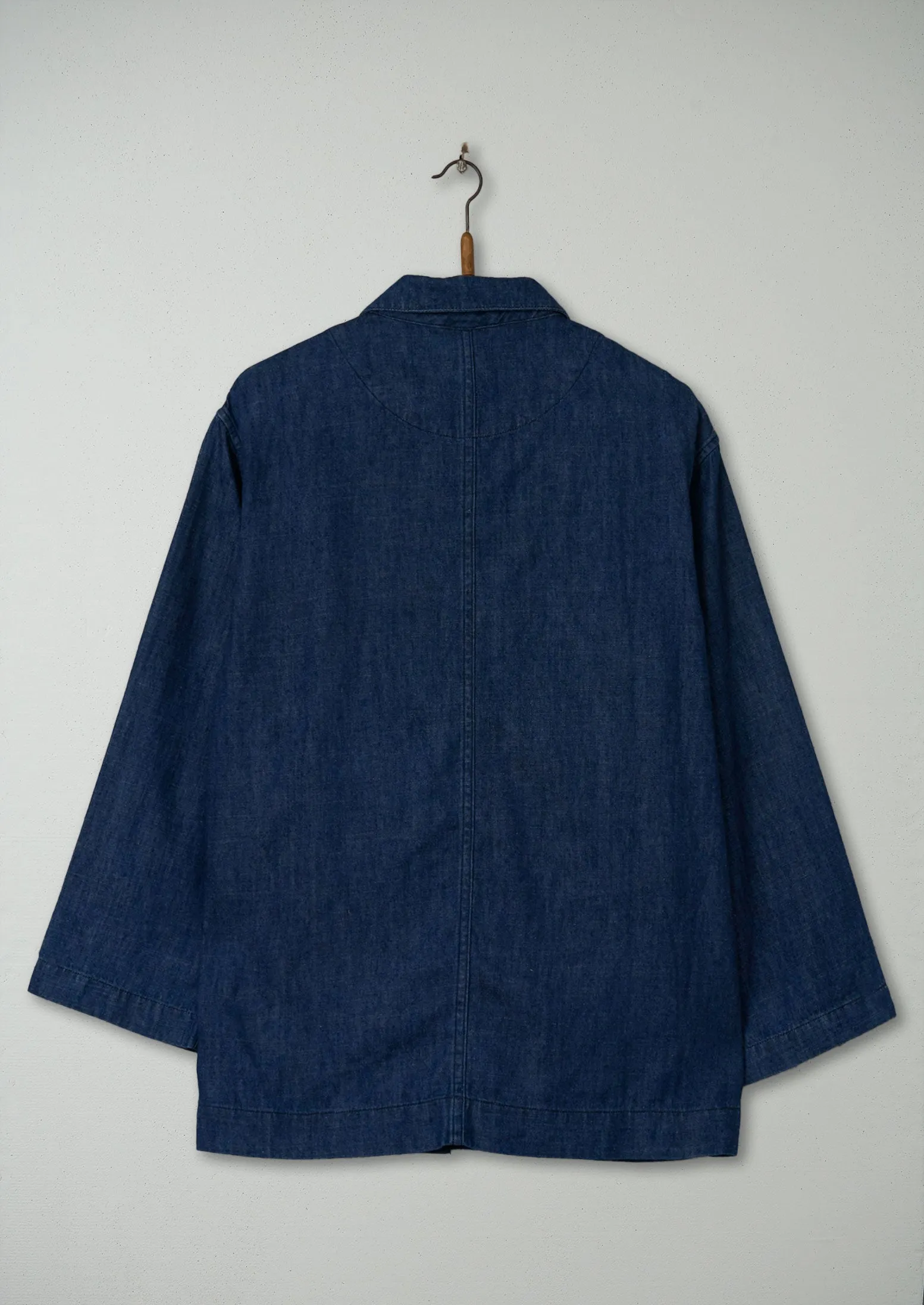 Reworn Hemp Cotton Jacket Size 12 (103) | Indigo sold by TOAST product image thumbnail 2