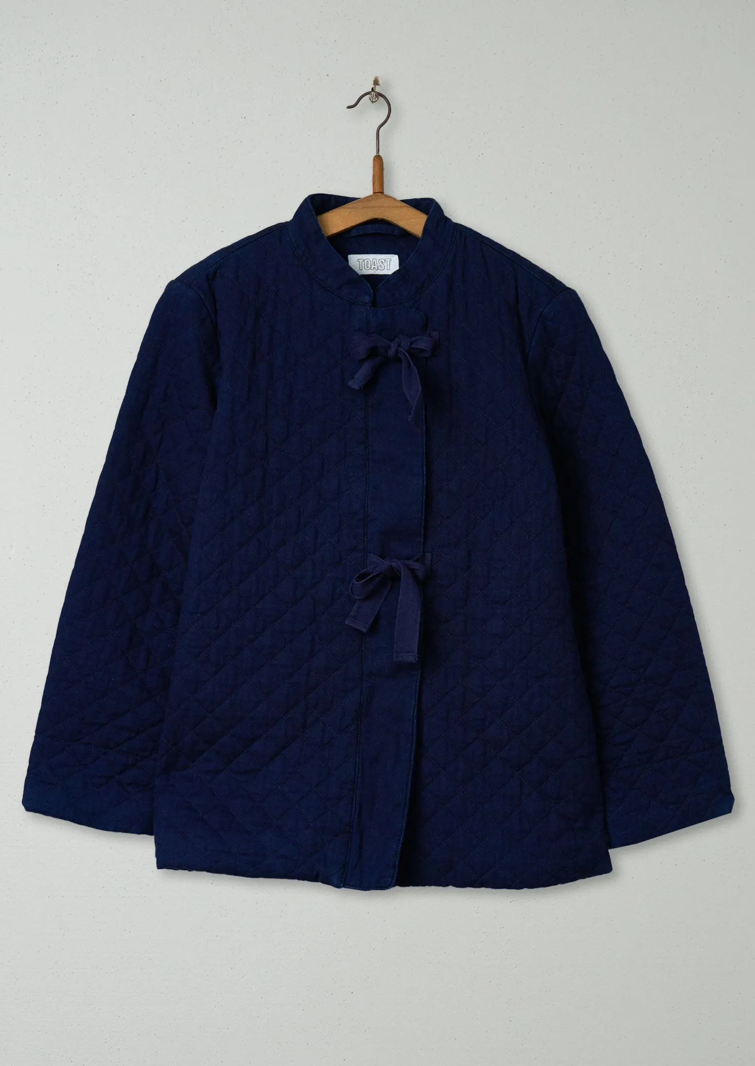 Reworn Japanese Quilted Jacket Size 8 (099) | Indigo sold by TOAST