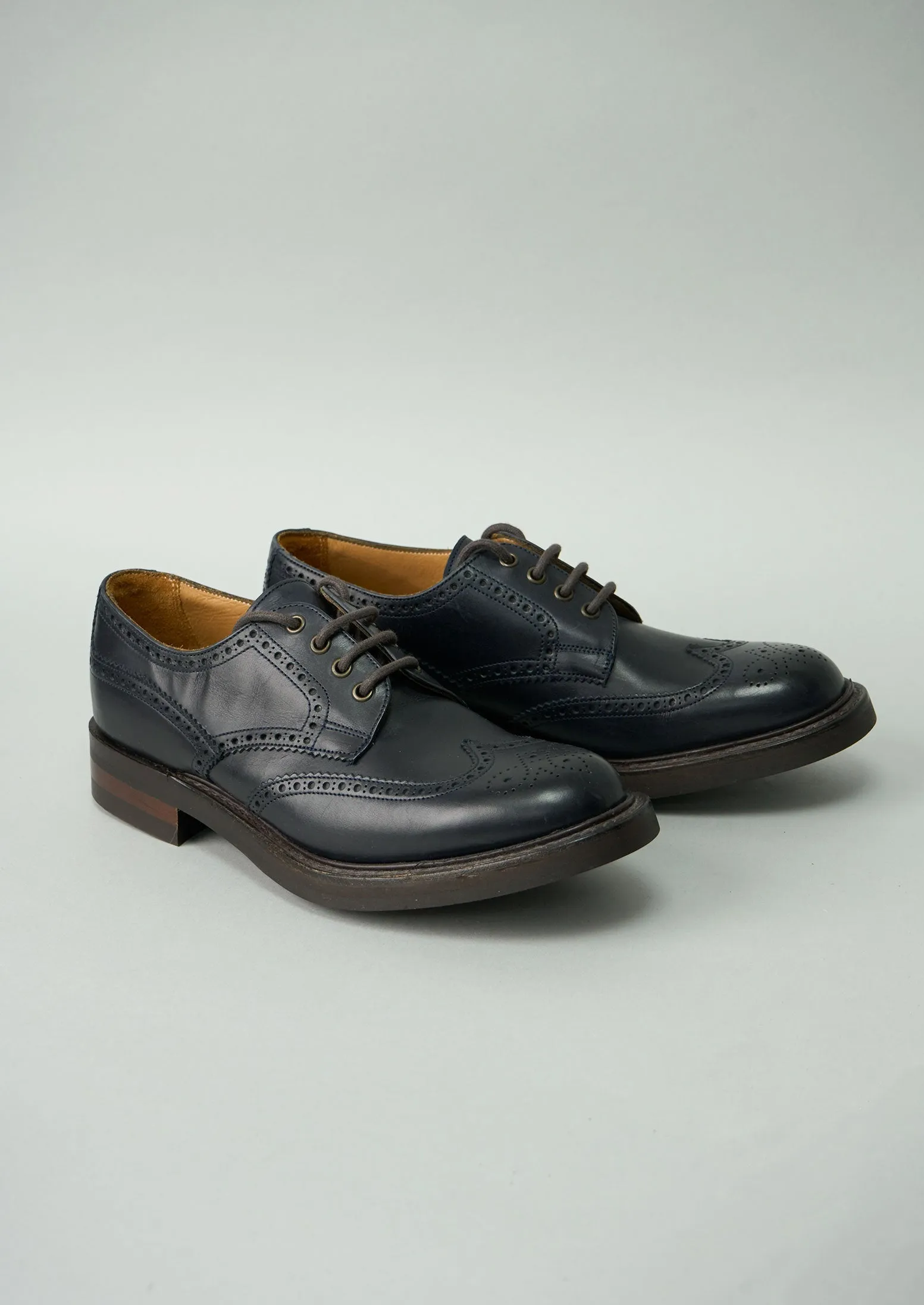 Reworn Cheaney Esme Brogues Size 6 (197) | Navy sold by TOAST