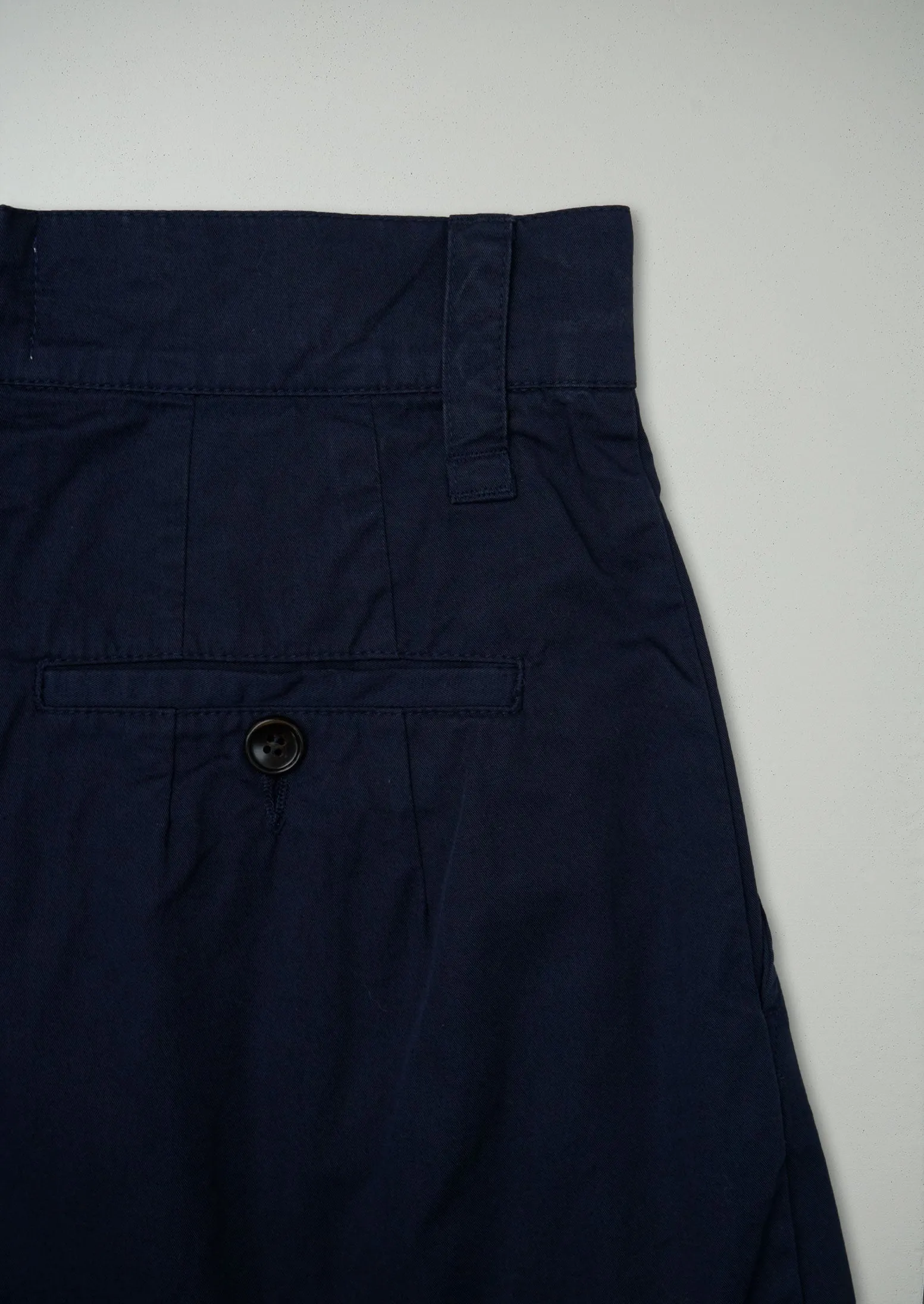 Reworn Cotton Twill Culottes Size 6 (482) | Storm Blue sold by TOAST product image thumbnail 2