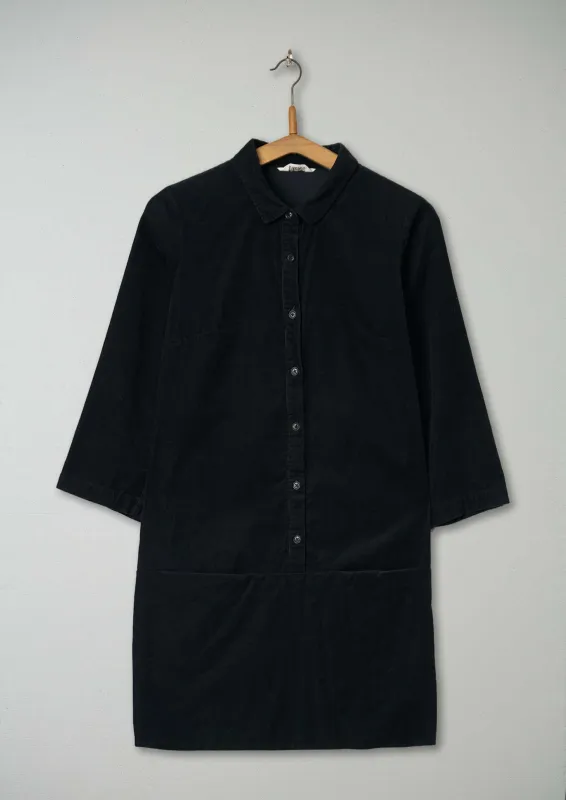 Reworn Needlecord Tunic Size 8 (385) | Black sold by TOAST