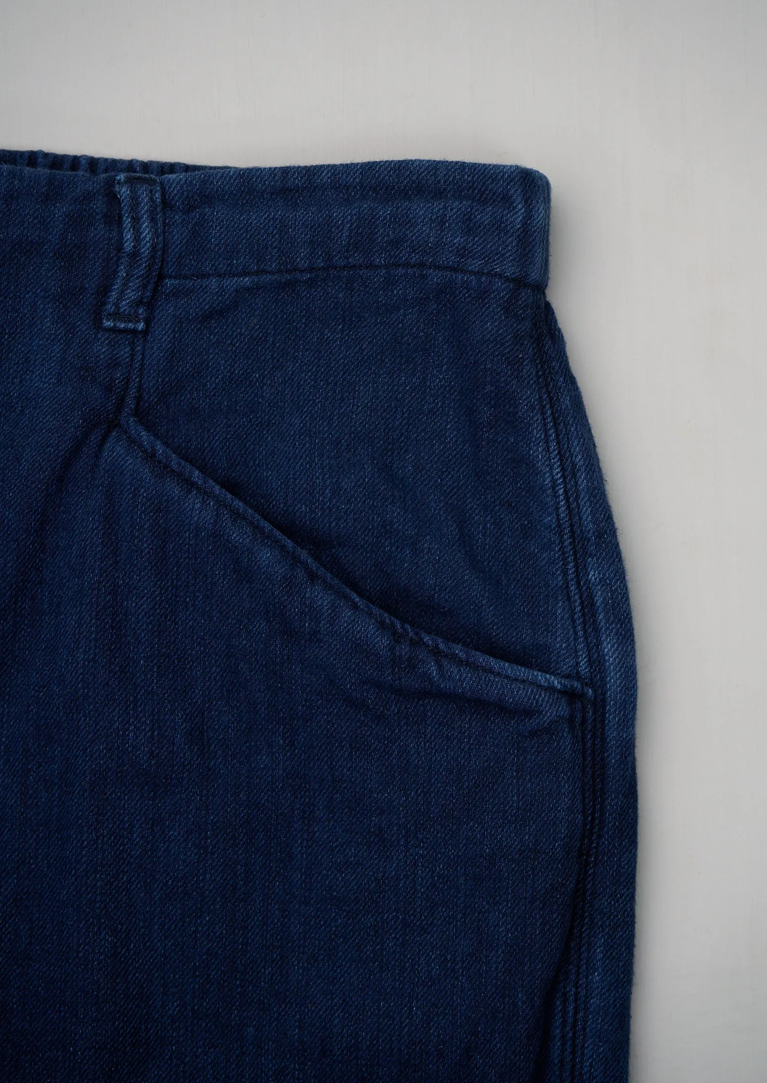 Reworn Alix Indigo Twill Trousers Size 16 (483) | Indigo sold by TOAST product image thumbnail 2