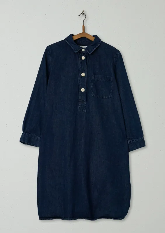 Reworn Denim Shirt Dress Size 14 (702) | Indigo sold by TOAST