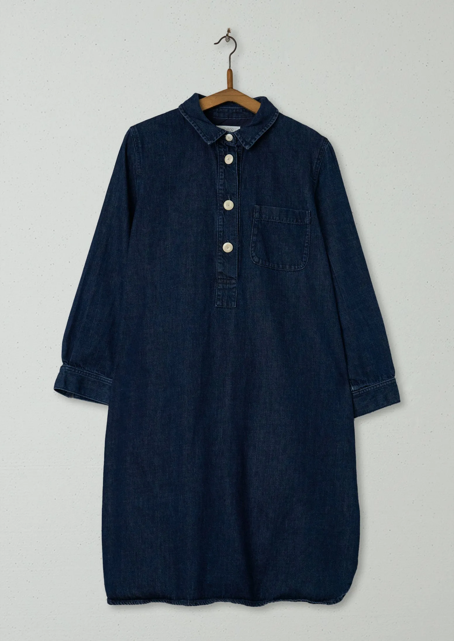 Reworn Denim Shirt Dress Size 14 (702) | Indigo sold by TOAST