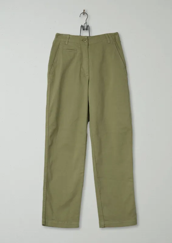 Reworn Workwear Trousers Size 6 (472) | Dusted Sage made by TOAST