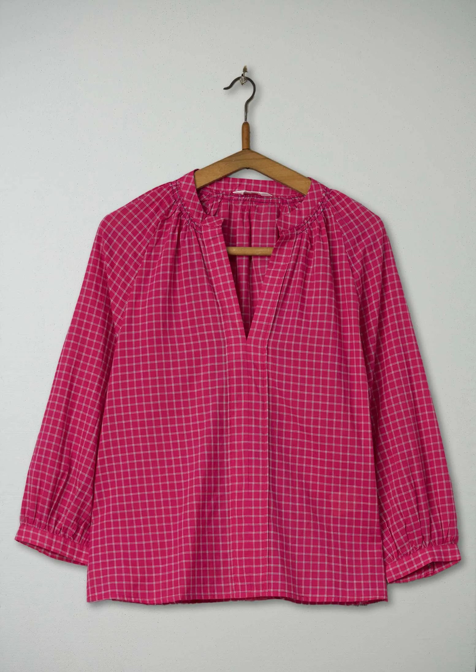 Reworn Check Shirt Size 8 (386) | Pink sold by TOAST