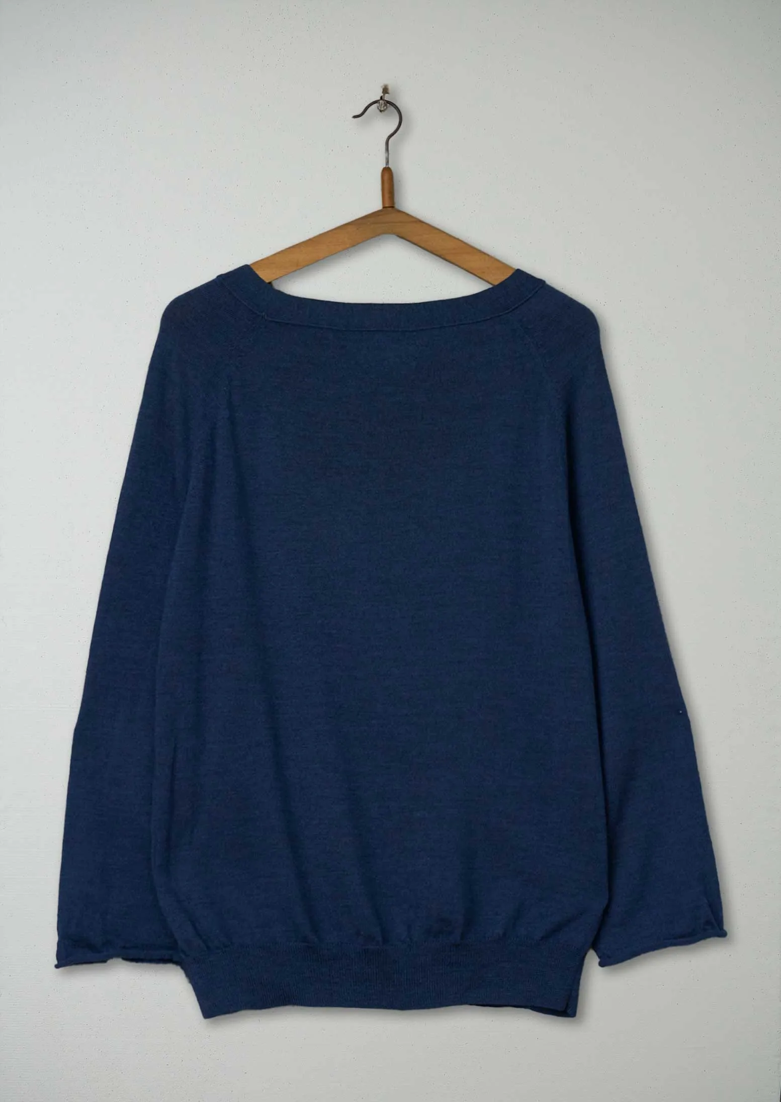 Reworn Merino Roll Sleeve Pullover Size 10 (272) | Blue sold by TOAST product image thumbnail 2