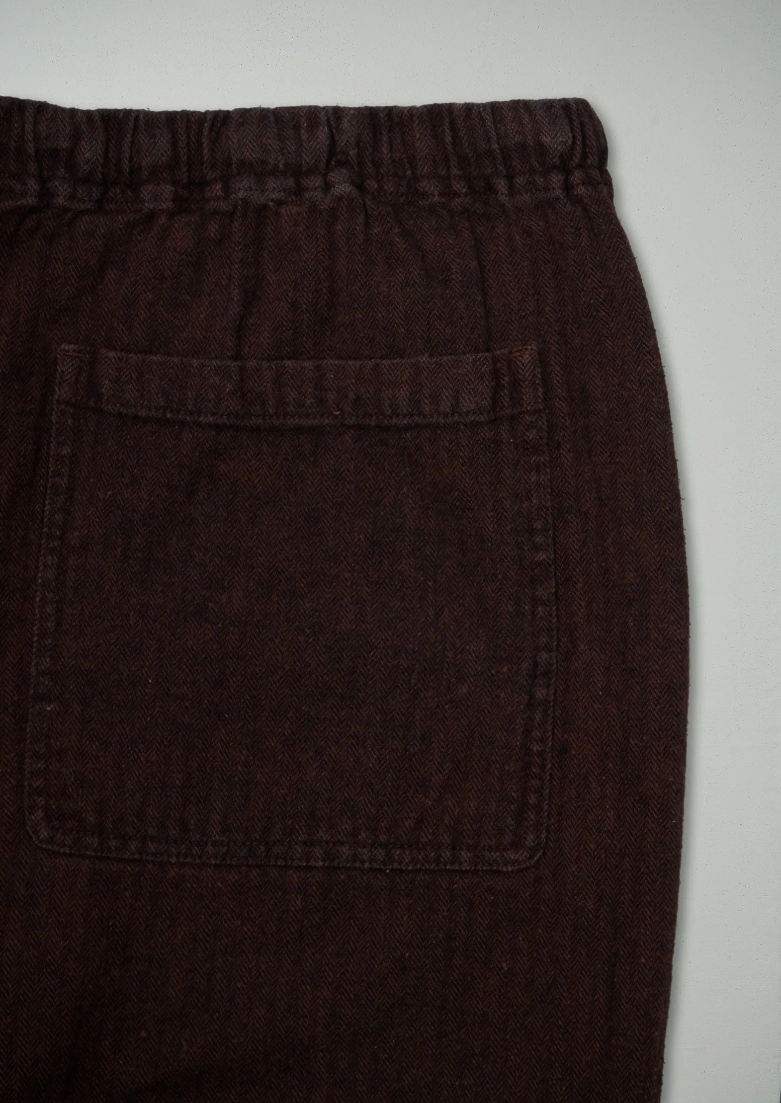 Reworn Cotton Linen Herringbone Trousers Size L (487) | Maple sold by TOAST product image thumbnail 2