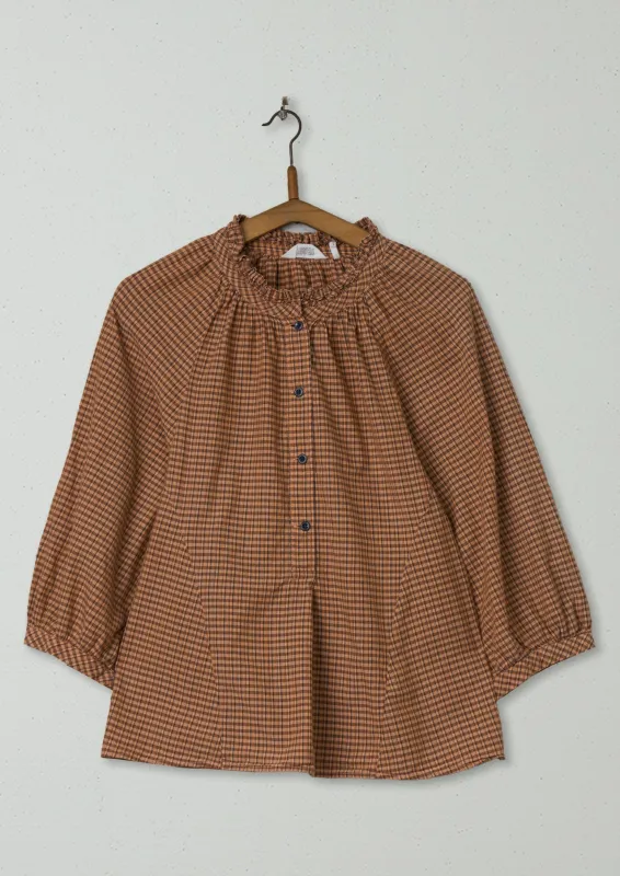 Reworn Ruffle Neck Shirt Size M (392) | Multi sold by TOAST
