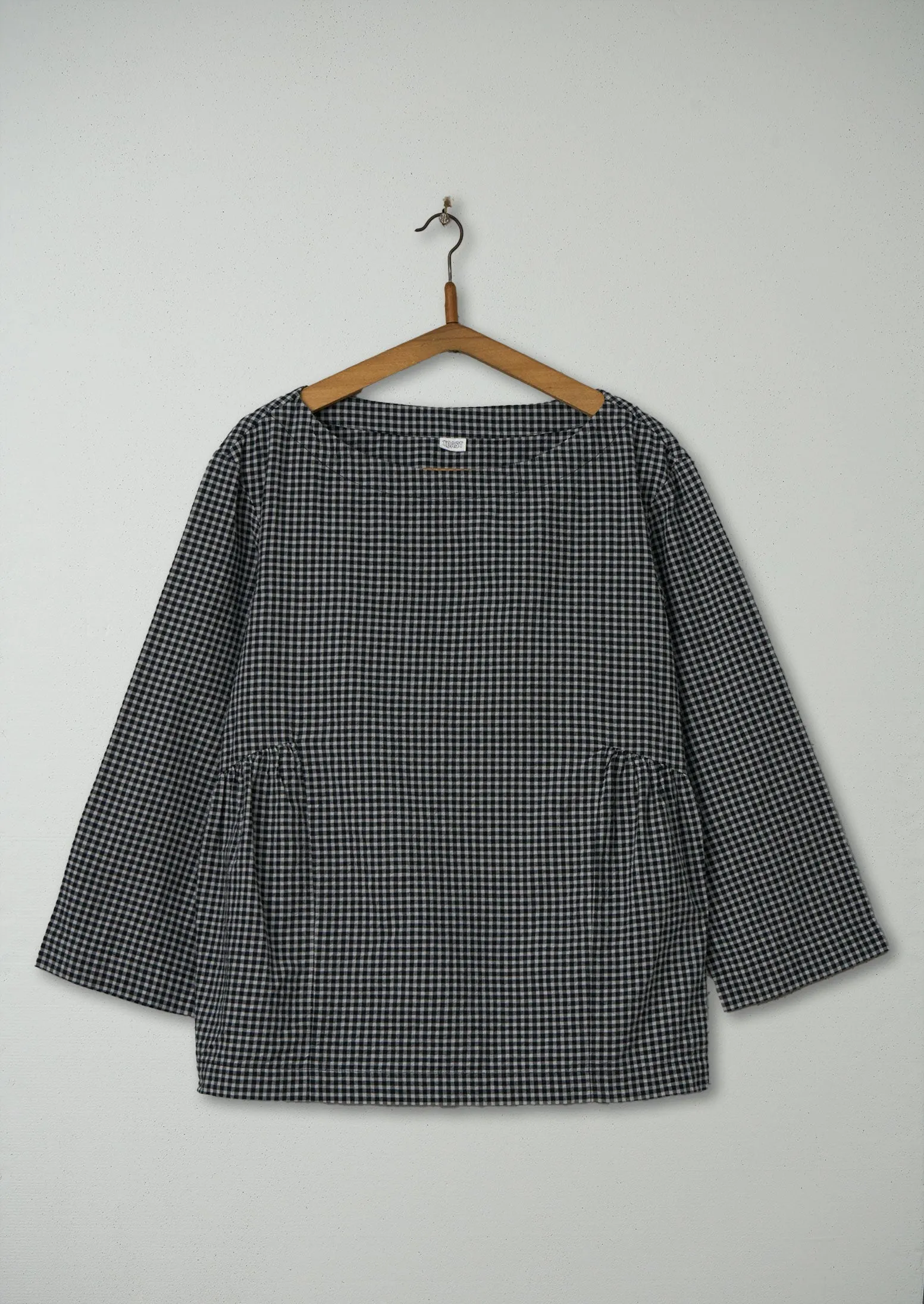 Reworn Gingham Cotton Cashmere Top Size M (399) | Multi sold by TOAST