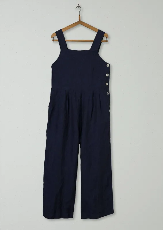 Reworn Delave Side Button Jumpsuit Size XS (460) | Midnight sold by TOAST