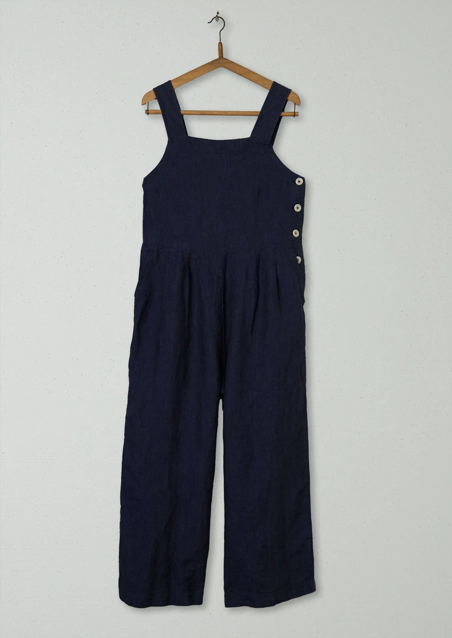 Reworn Delave Side Button Jumpsuit Size XS (460) | Midnight sold by TOAST