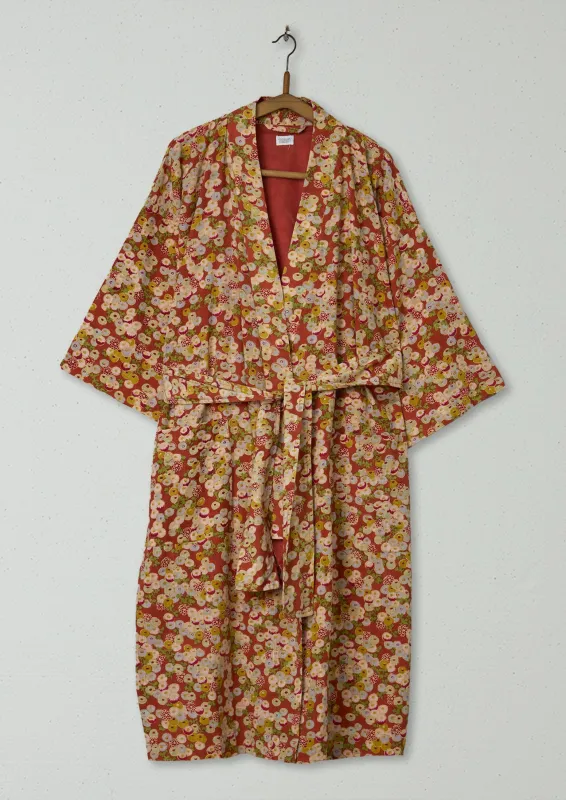 Reworn Kisawa Print Gown Size M (035) | Red Ochre sold by TOAST