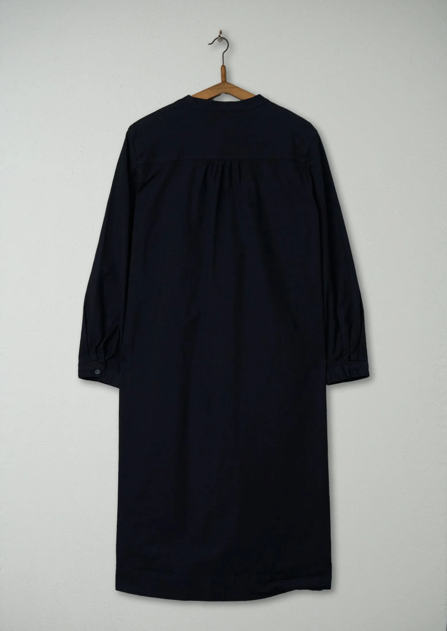 Reworn Ruffle Neck Shirt Dress Size 10 (713) | Navy sold by TOAST product image thumbnail 2