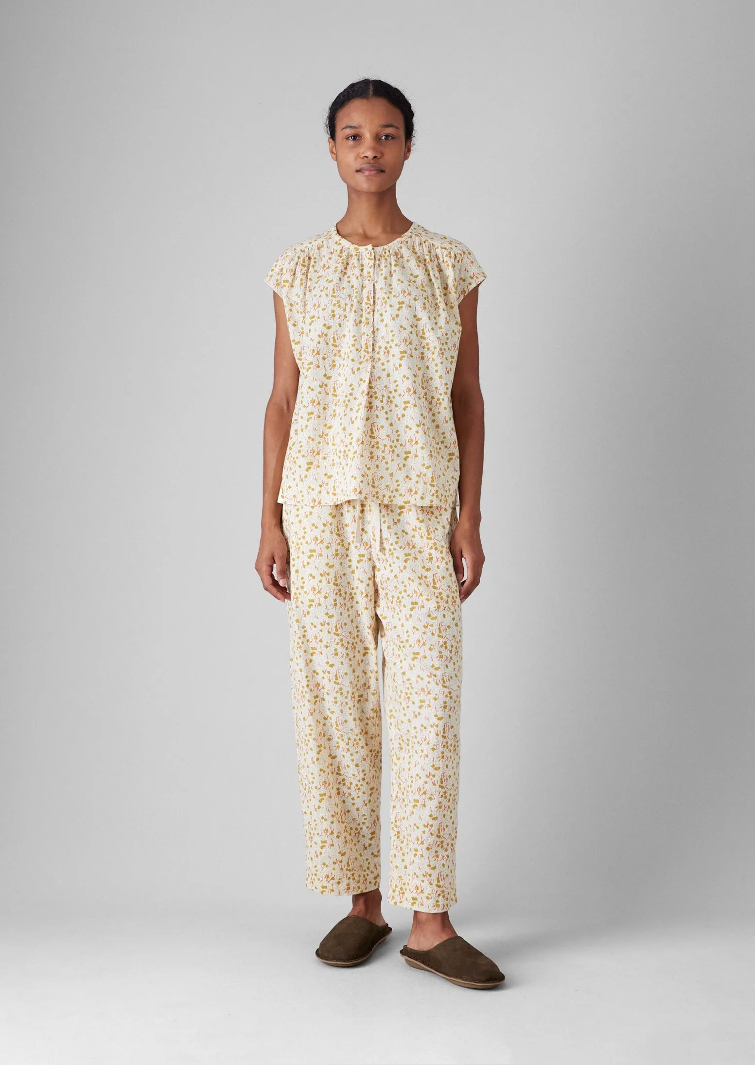 Scattered Kite Print Cotton Pyjamas | Ecru/Multi sold by TOAST product image thumbnail 4